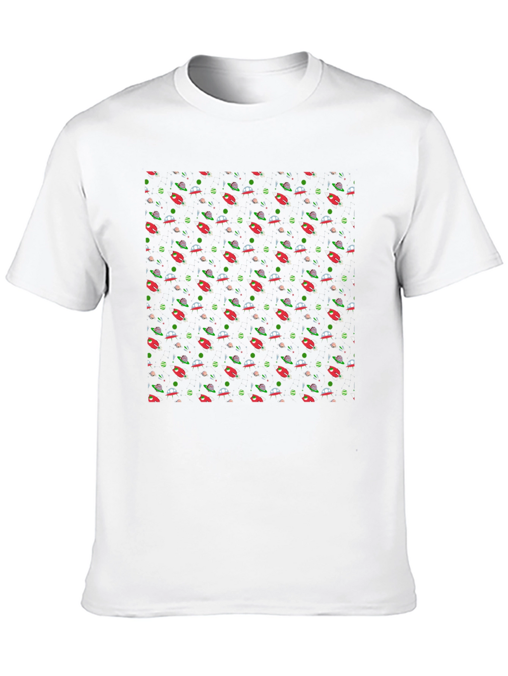 Cosmic Rockets Black T-Shirt - Space Adventure Style