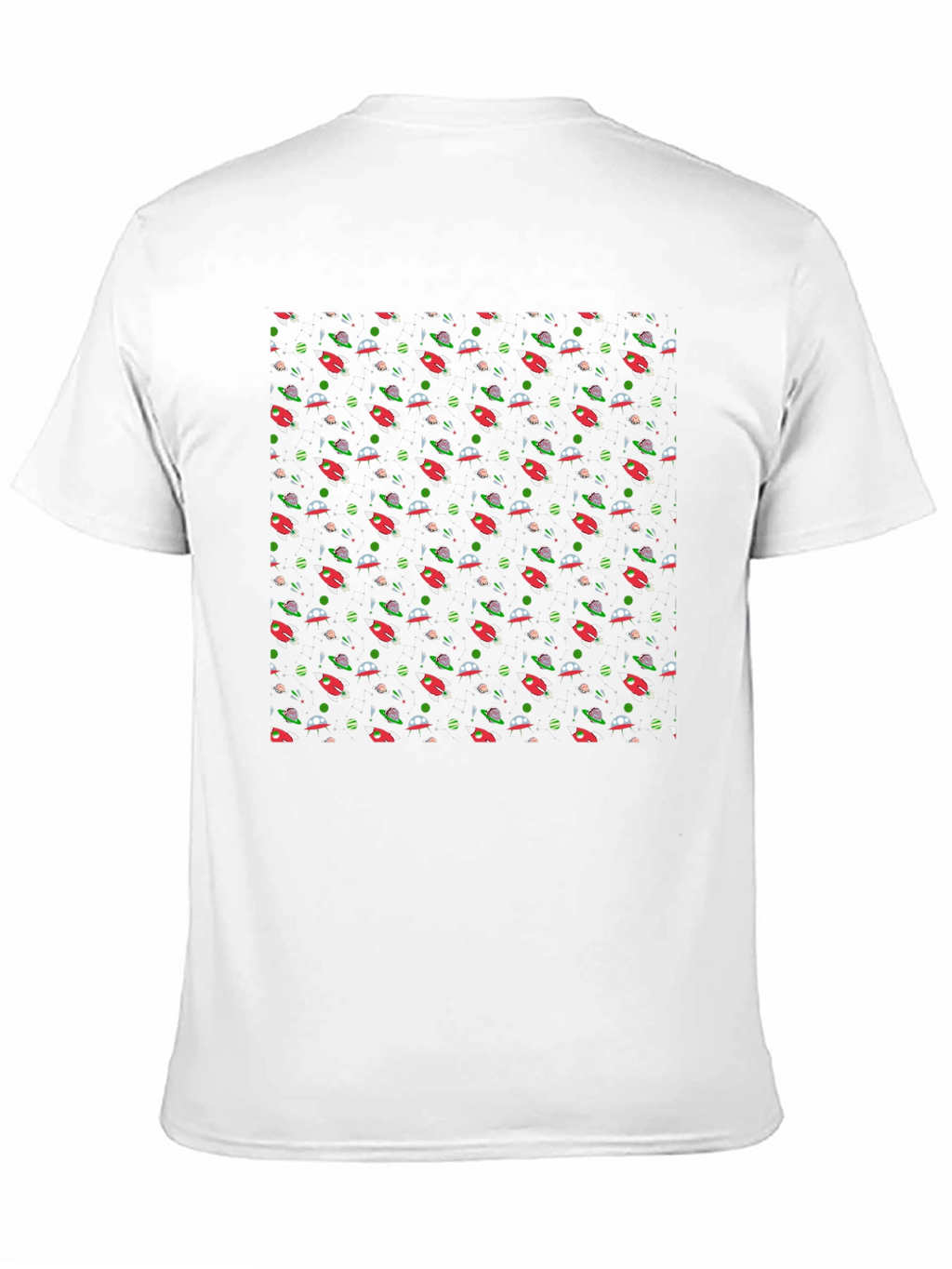 Cosmic Rockets Black T-Shirt - Space Adventure Style