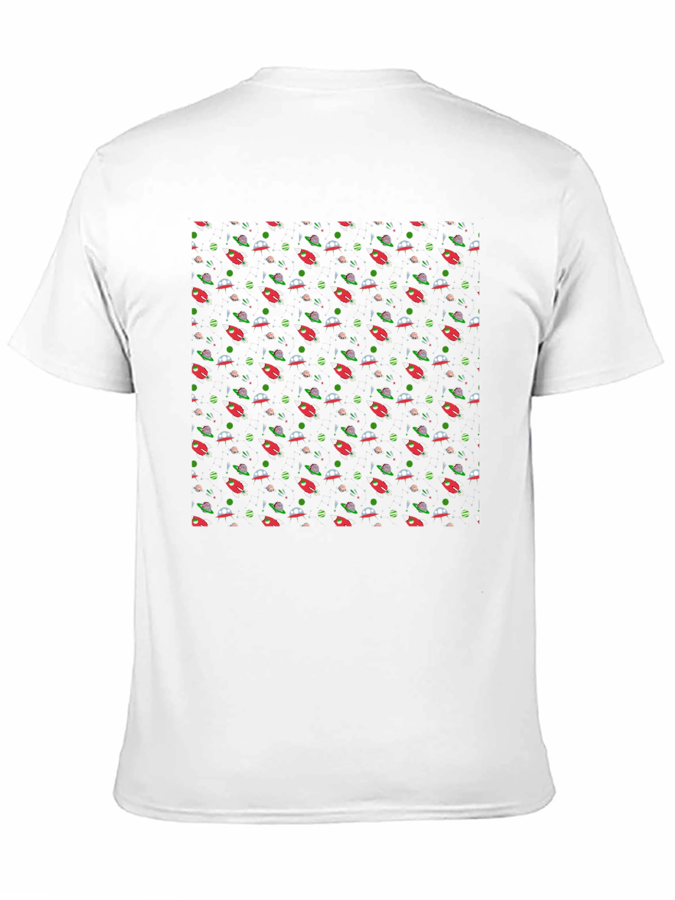 Cosmic Rockets Black T-Shirt - Space Adventure Style