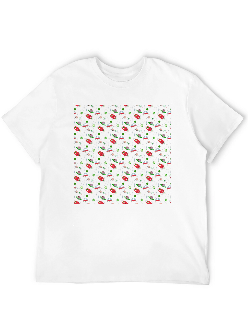 Cosmic Rockets Black T-Shirt - Space Adventure Style