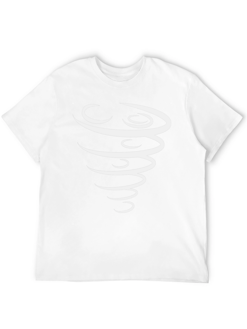 Stylish Tornado Graphic Black T-Shirt