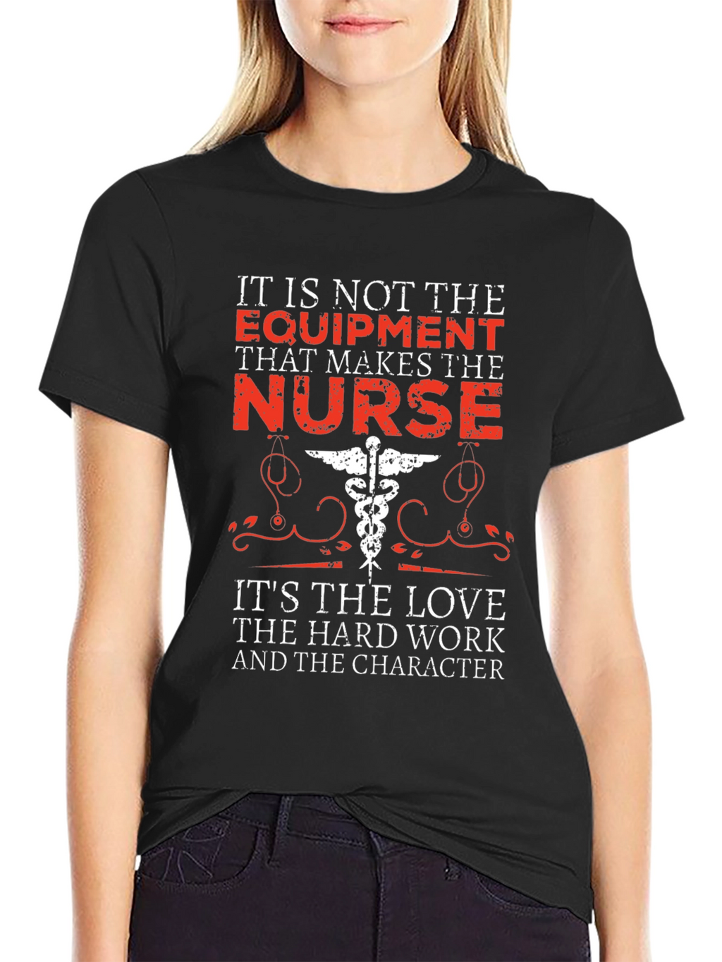 Nurse Appreciation Graphic Tee -  Love Work Character
