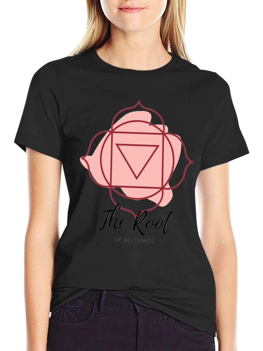 Root Chakra Graphic T-Shirt - Black