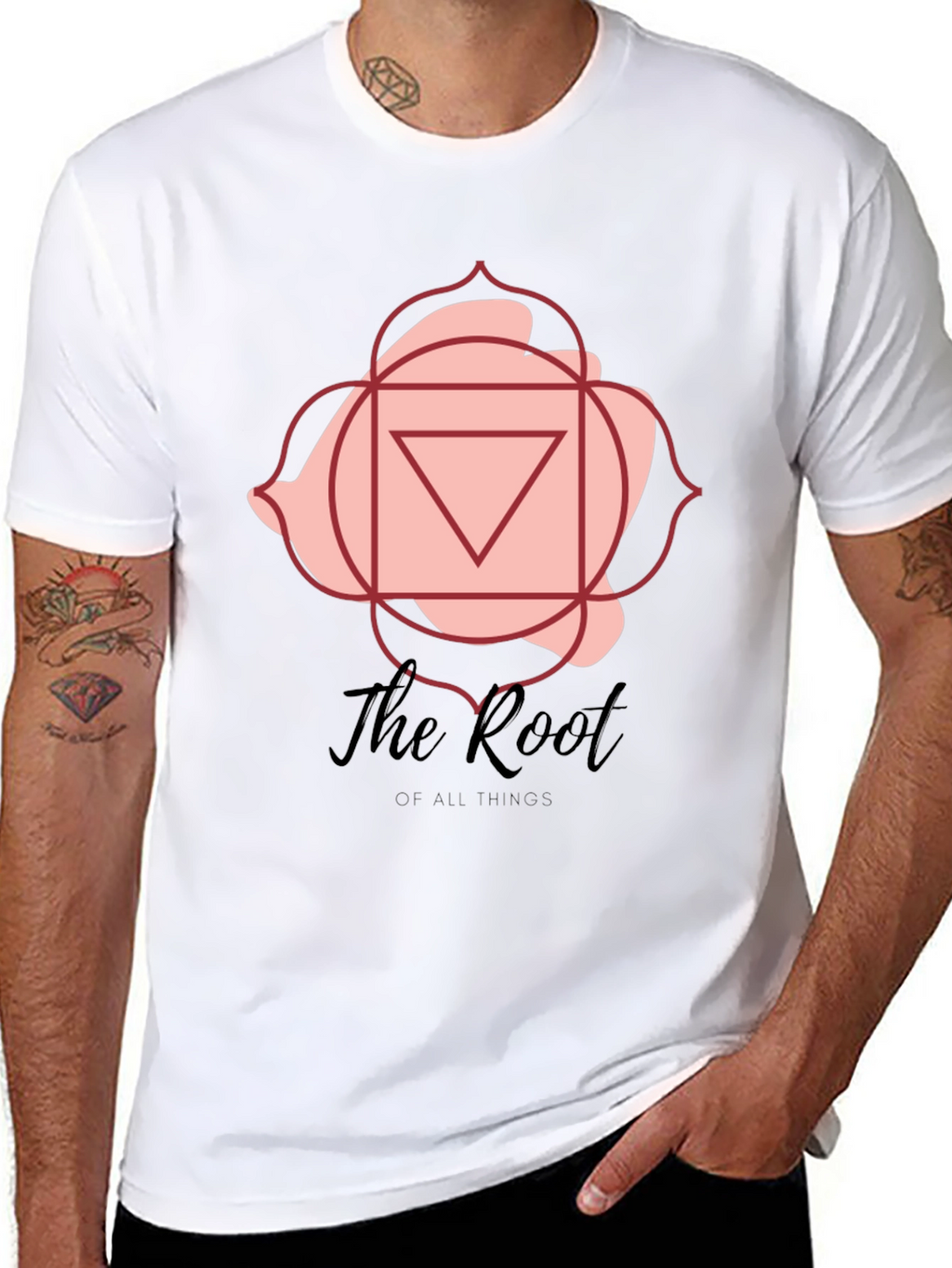 Root Chakra Graphic T-Shirt - Black