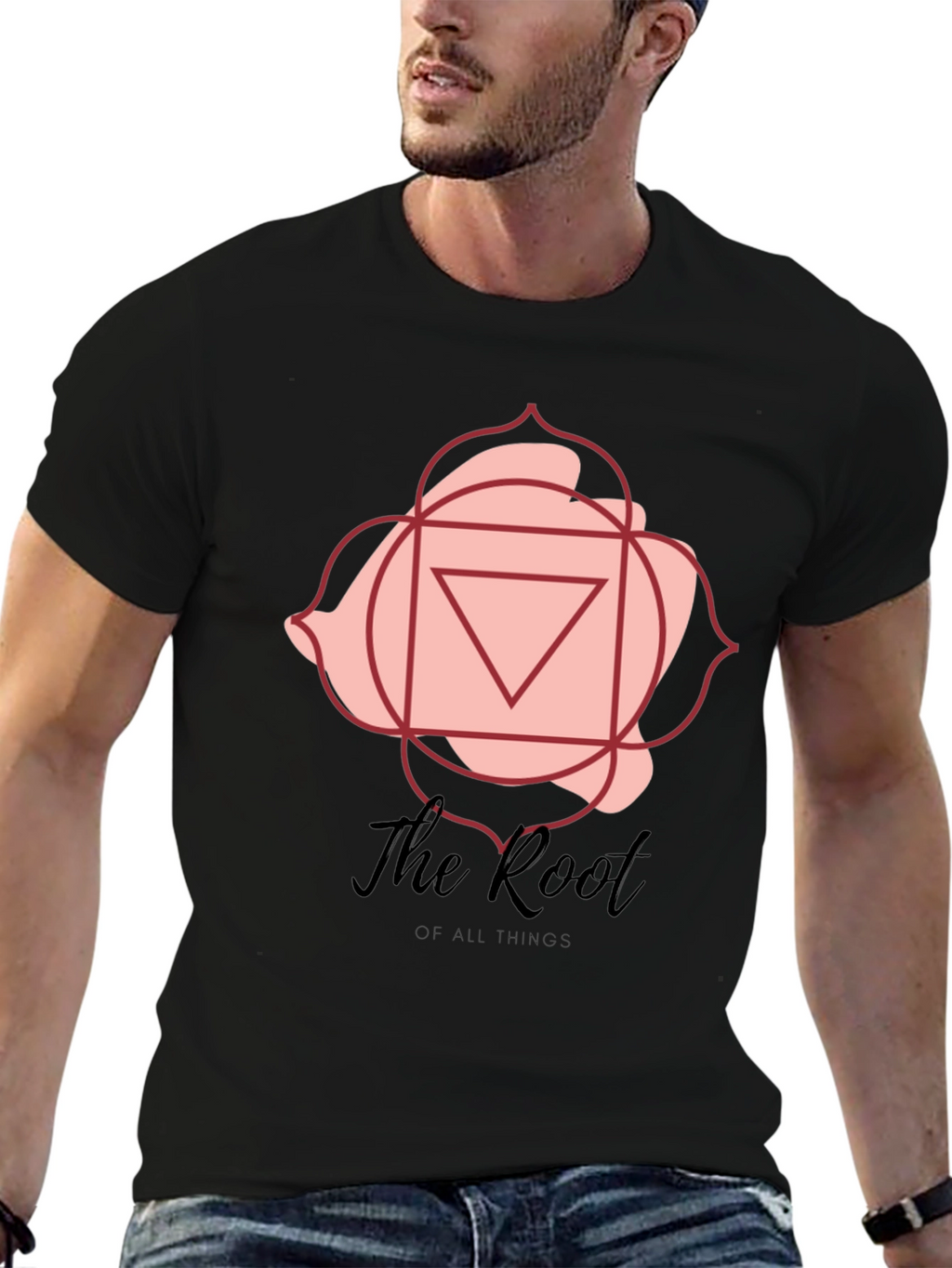 Root Chakra Graphic T-Shirt - Black