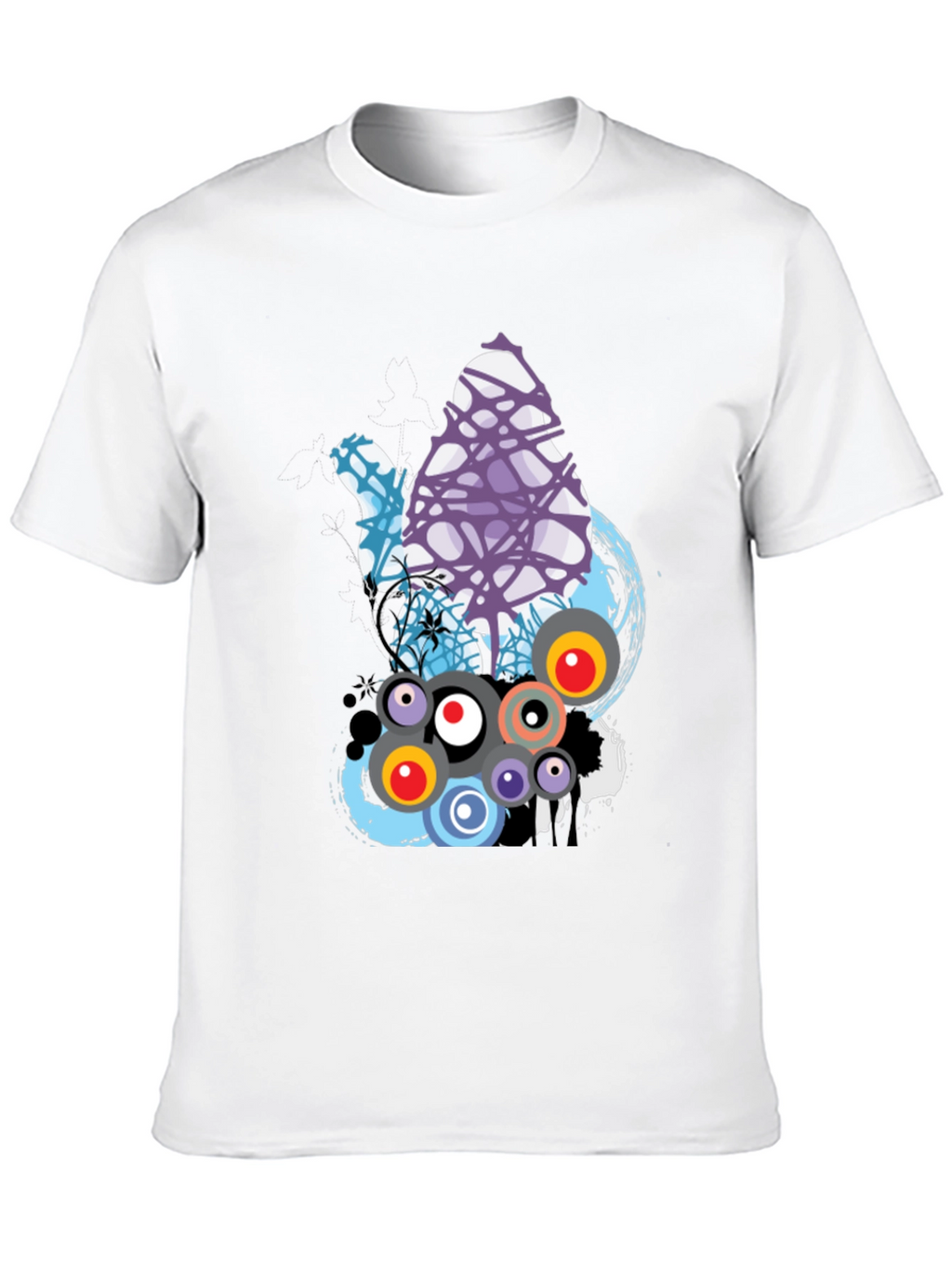 Abstract Graphic Print T-Shirt - Modern Design