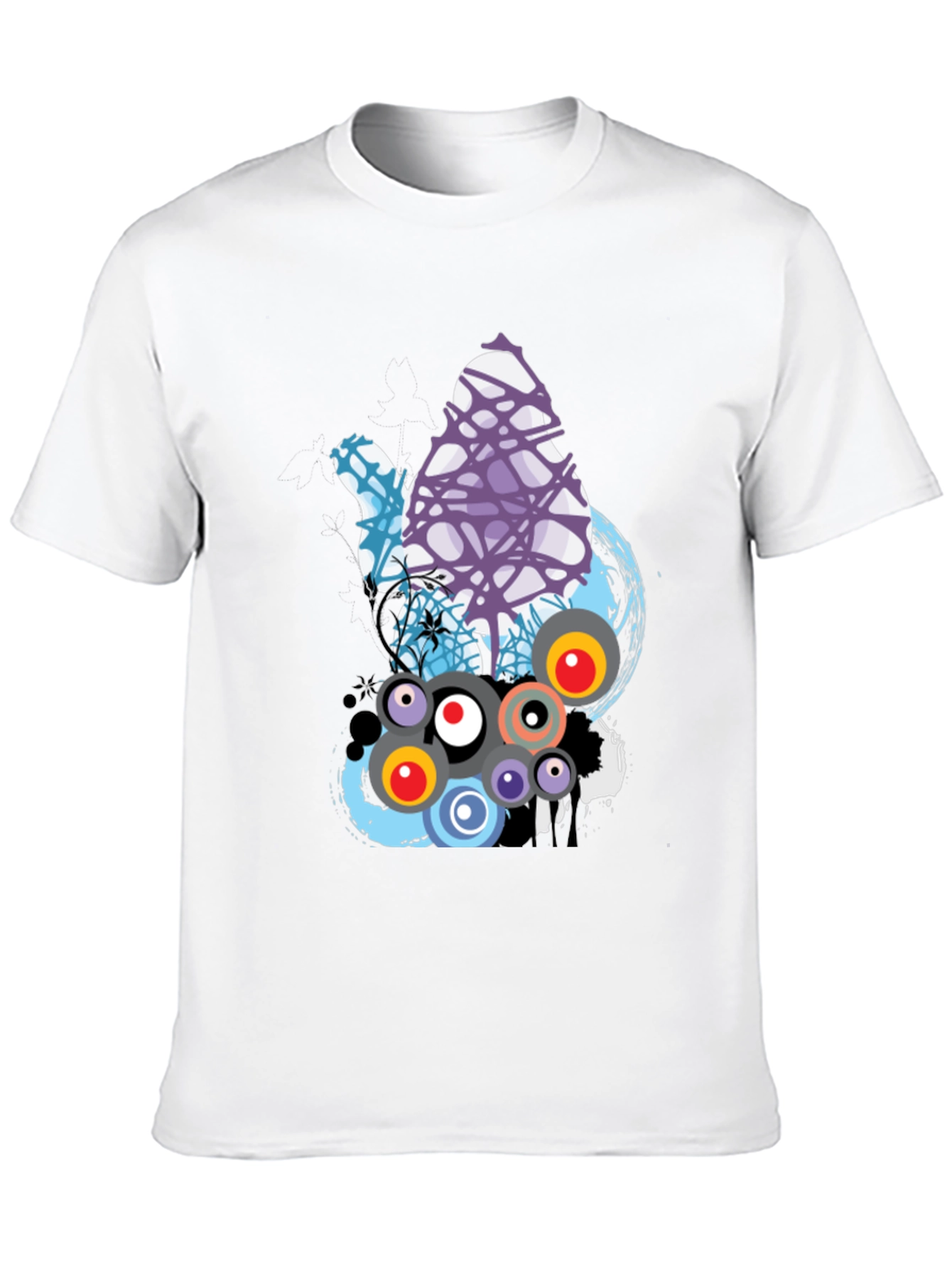 Abstract Graphic Print T-Shirt - Modern Design
