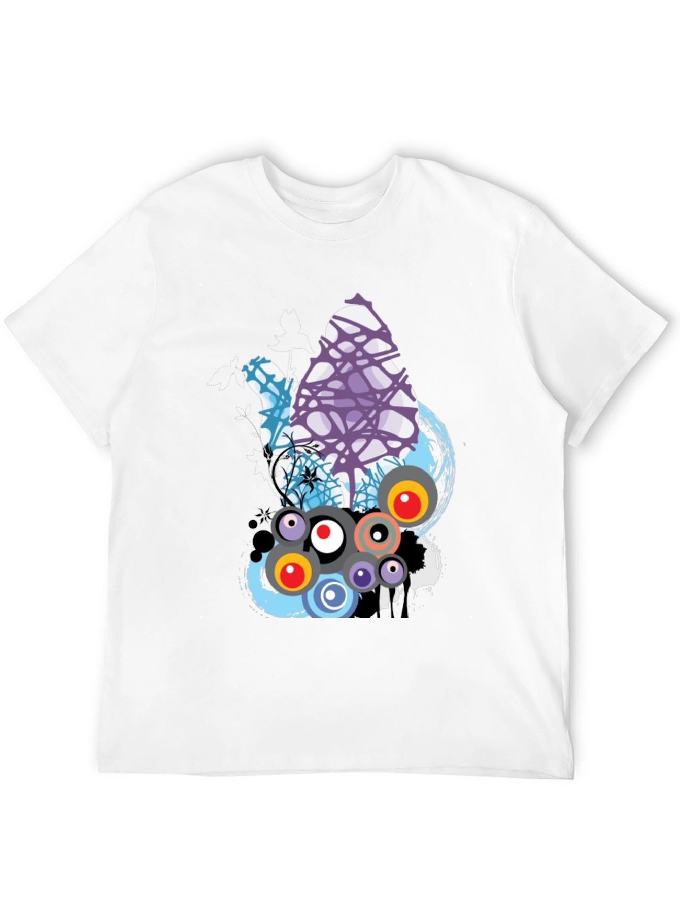 Abstract Graphic Print T-Shirt - Modern Design