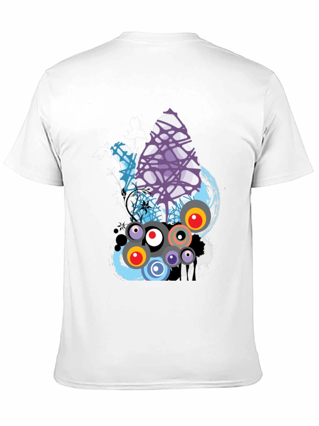 Abstract Graphic Print T-Shirt - Modern Design