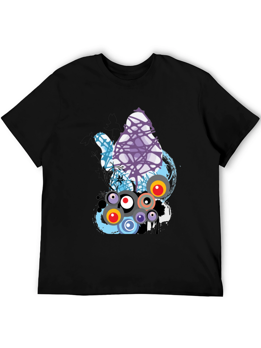 Abstract Graphic Print T-Shirt - Modern Design