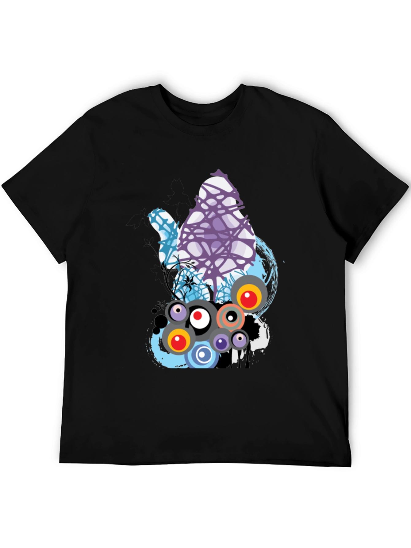 Abstract Graphic Print T-Shirt - Modern Design