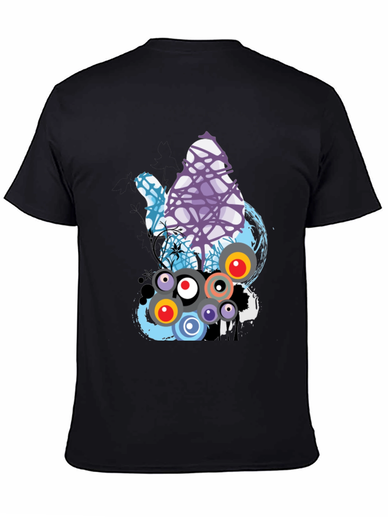 Abstract Graphic Print T-Shirt - Modern Design
