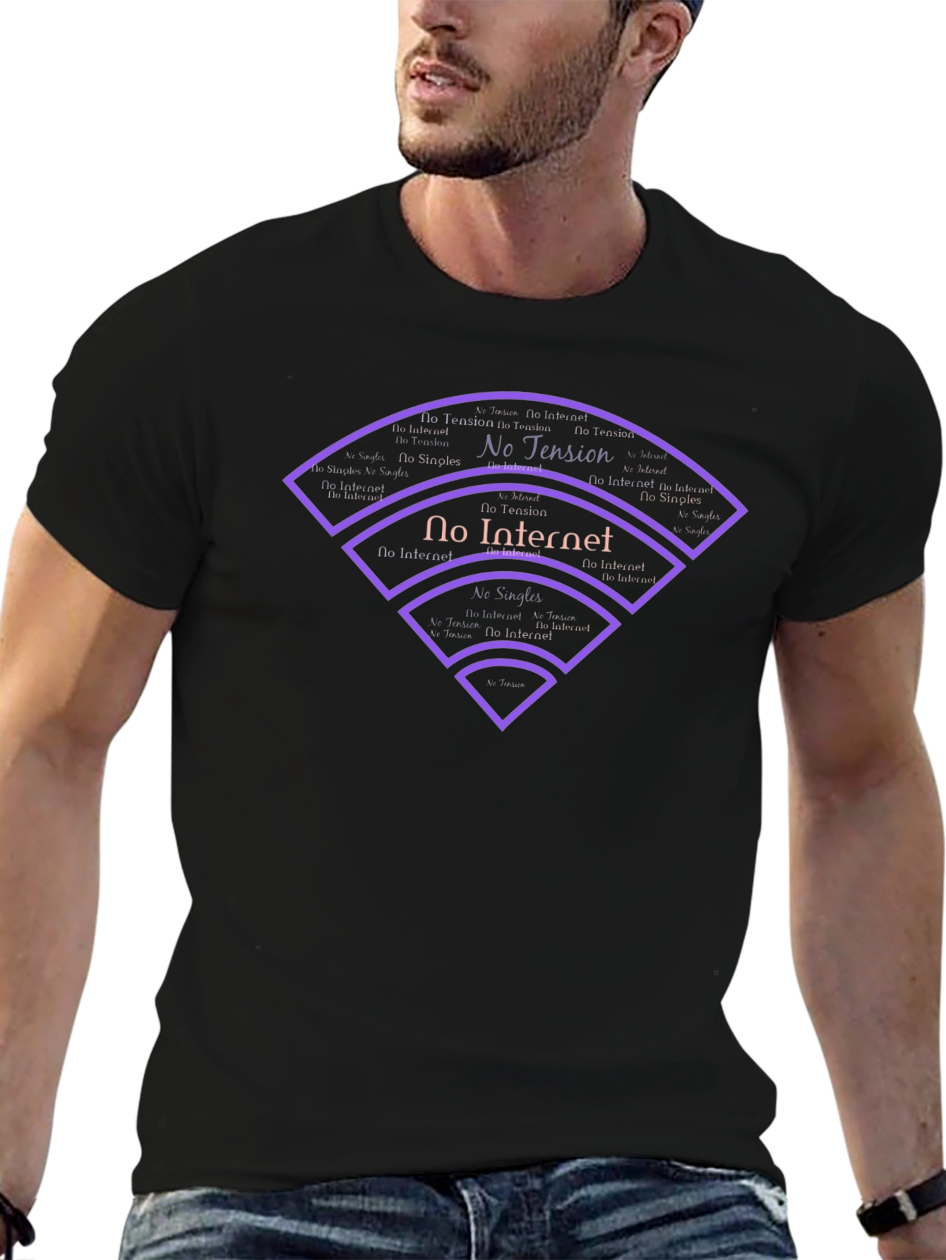 No Internet Graphic T-Shirt