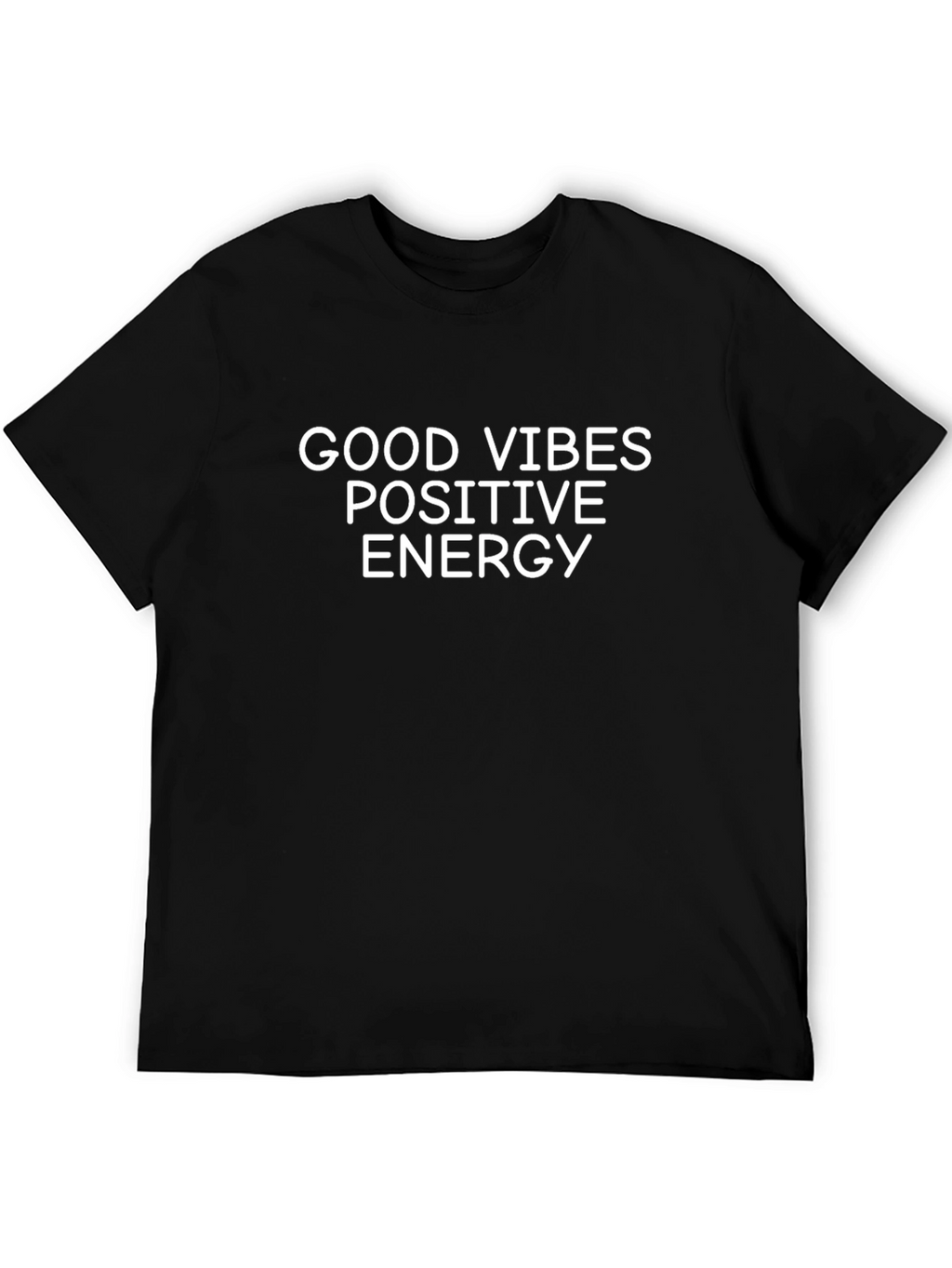 Good Vibes Positive Energy Black T-Shirt