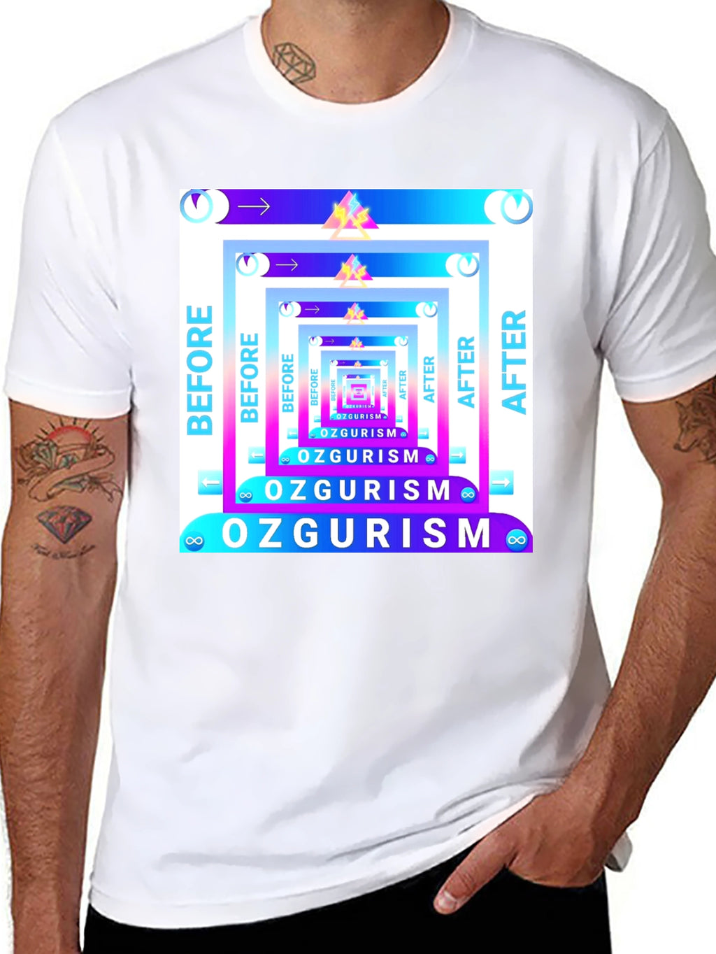 Before & After Ozgurism Graphic Tee