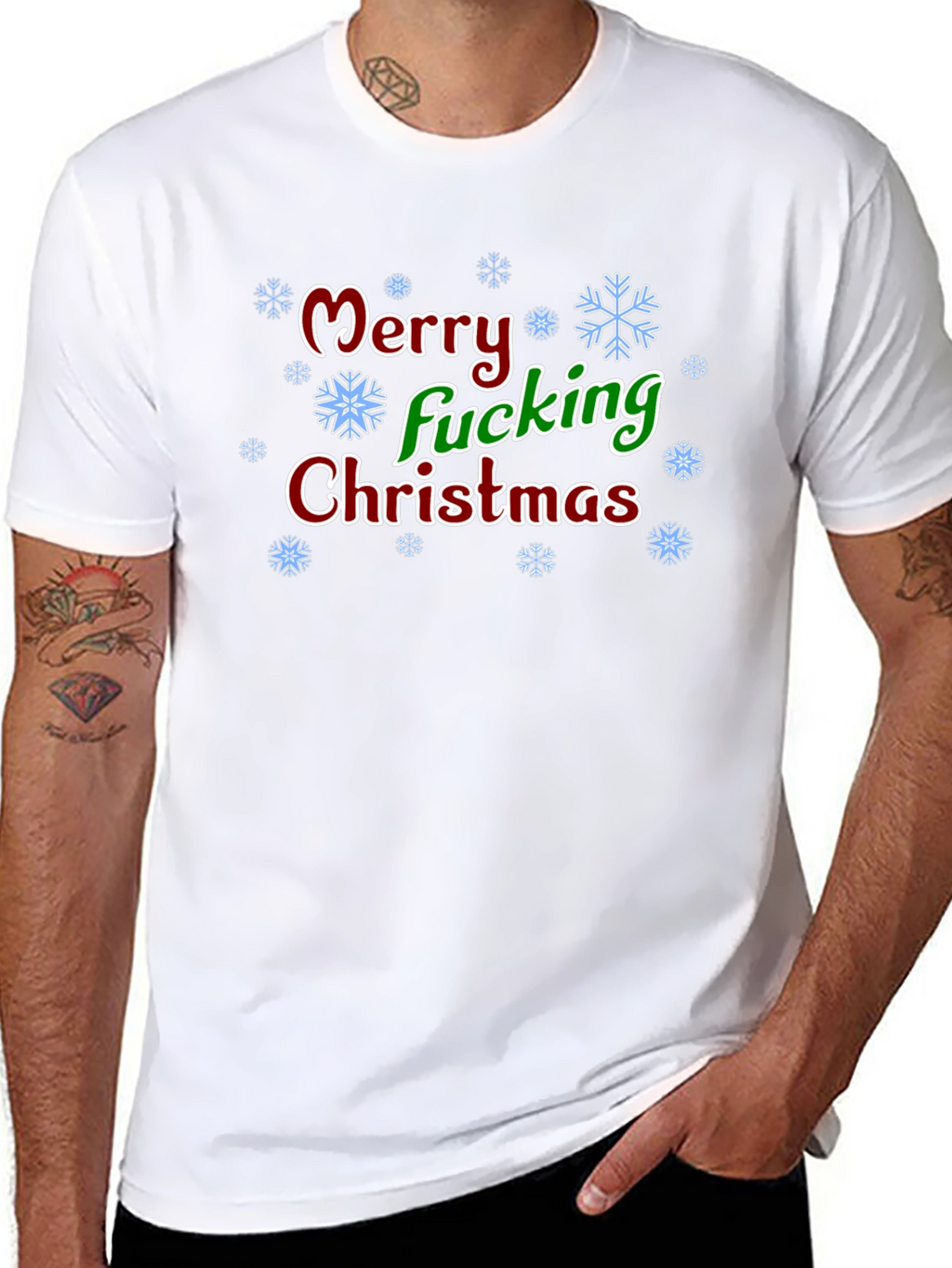 Merry Fucking Christmas T-Shirt - Holiday Humor