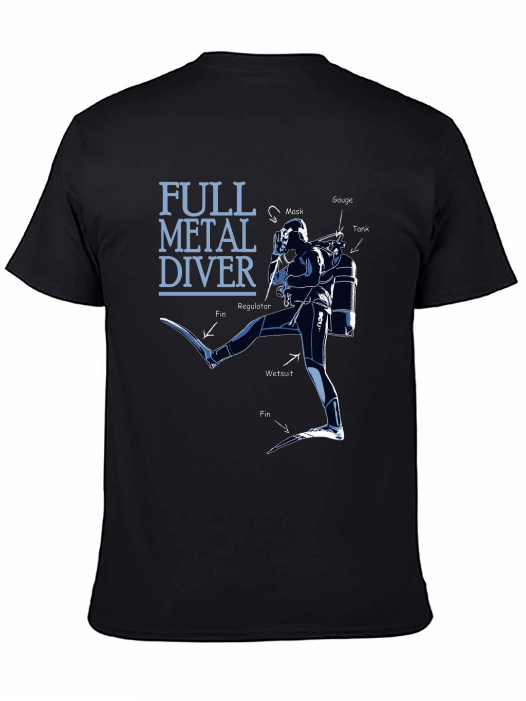 Full Metal Diver Graphic Tee - Scuba Diving Shirt