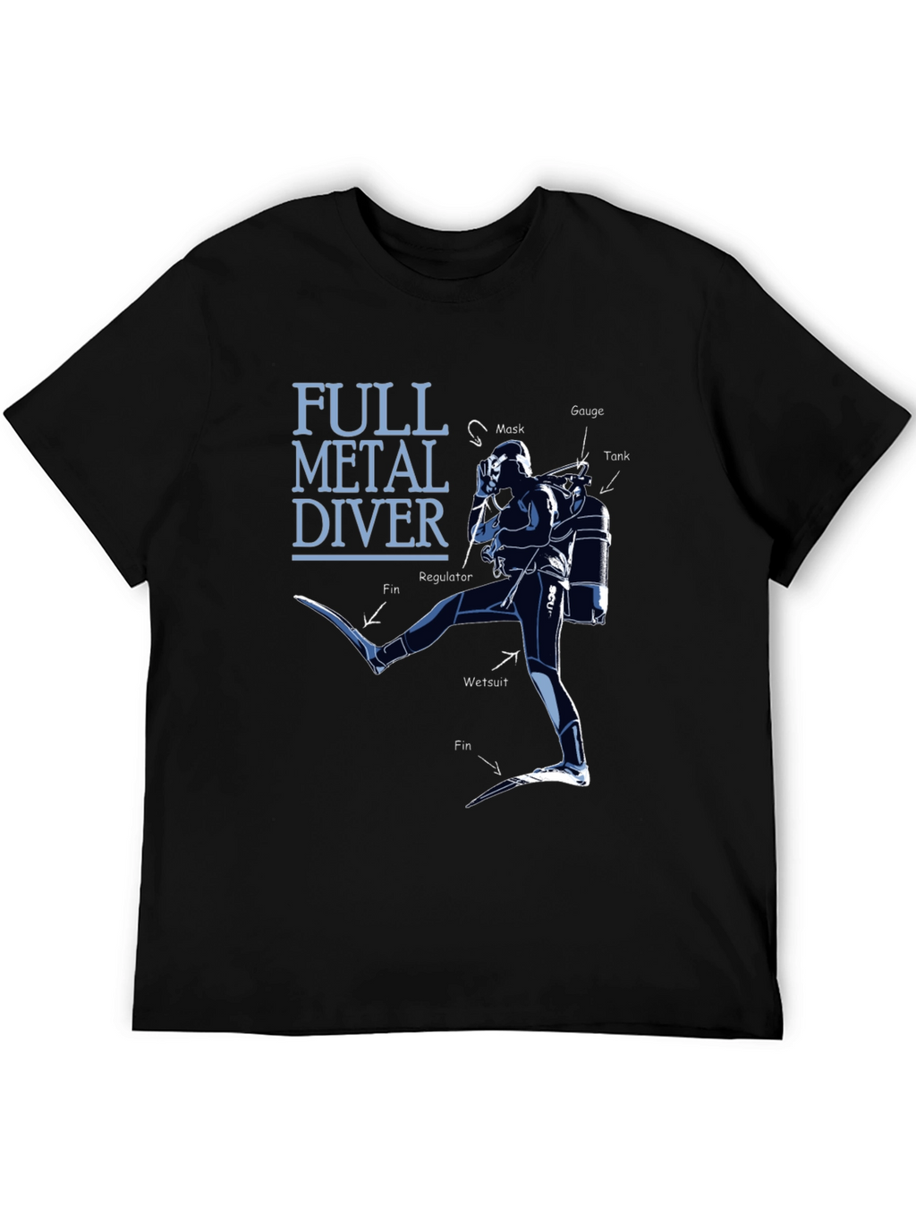 Full Metal Diver Graphic Tee - Scuba Diving Shirt