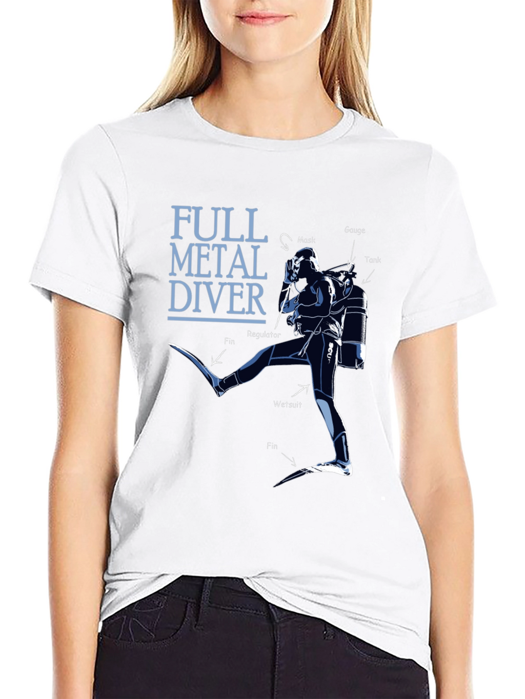 Full Metal Diver Graphic Tee - Scuba Diving Shirt
