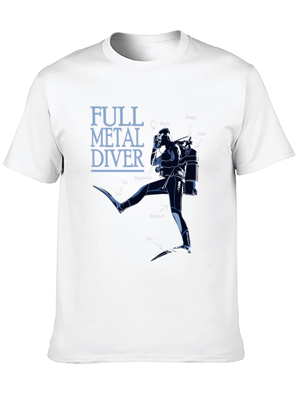Full Metal Diver Graphic Tee - Scuba Diving Shirt
