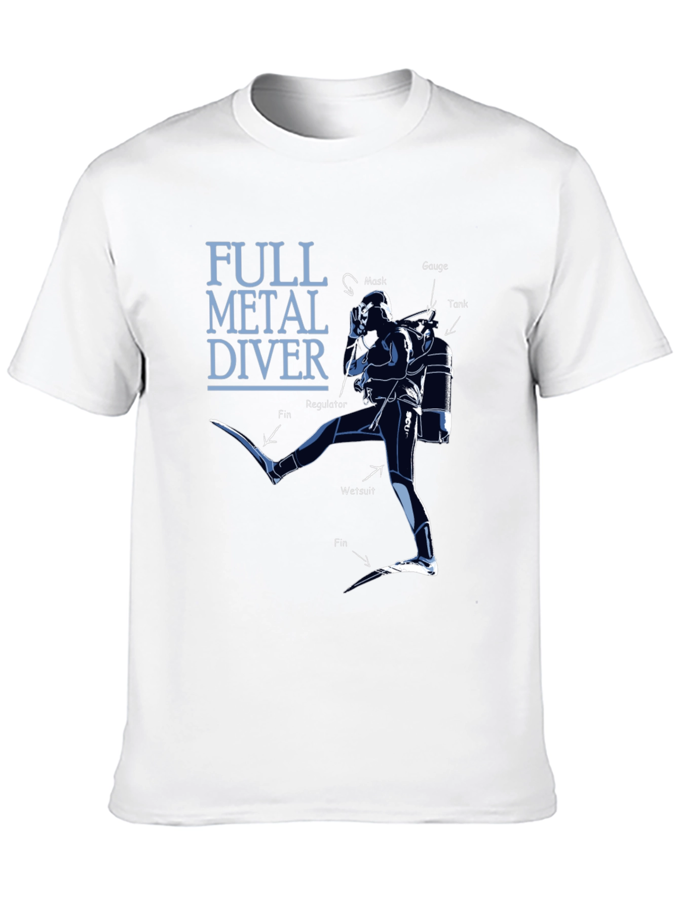 Full Metal Diver Graphic Tee - Scuba Diving Shirt