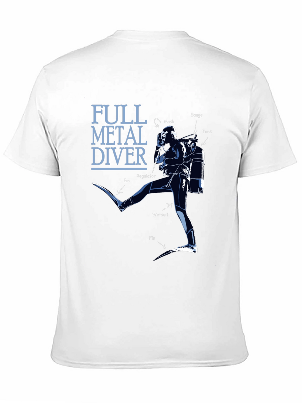 Full Metal Diver Graphic Tee - Scuba Diving Shirt
