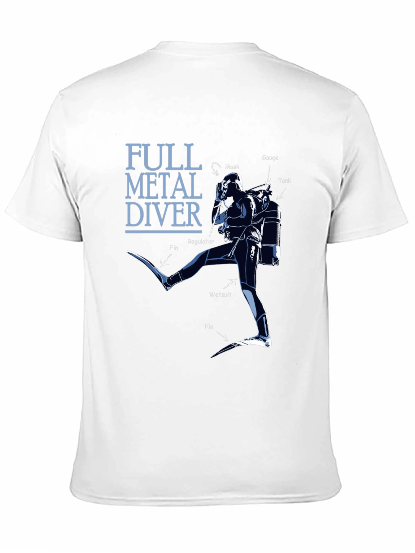 Full Metal Diver Graphic Tee - Scuba Diving Shirt