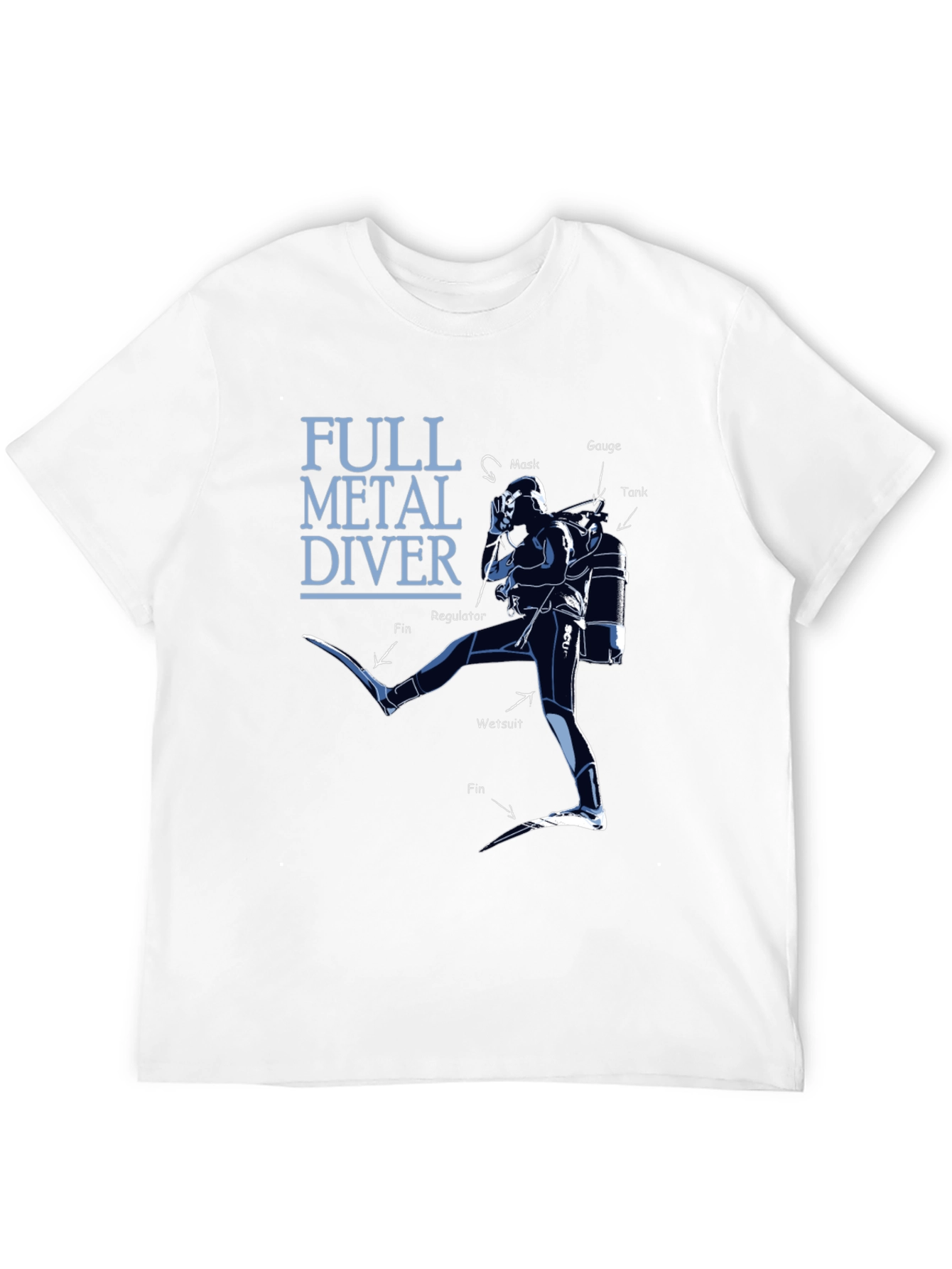 Full Metal Diver Graphic Tee - Scuba Diving Shirt