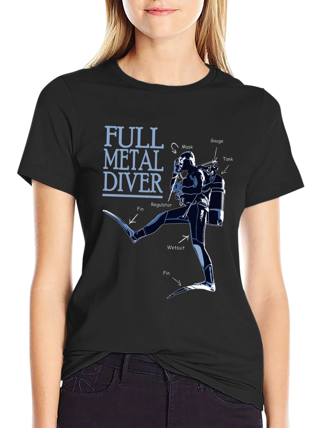 Full Metal Diver Graphic Tee - Scuba Diving Shirt