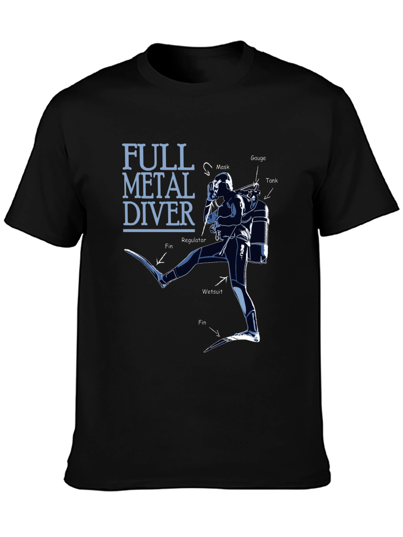 Full Metal Diver Graphic Tee - Scuba Diving Shirt