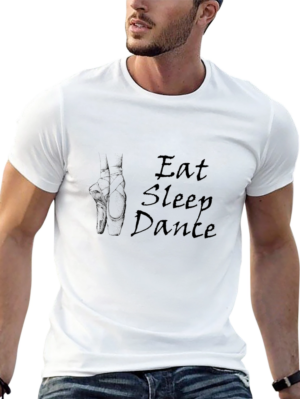 Eat Sleep Dance T-Shirt - Ballet Pointe Shoes