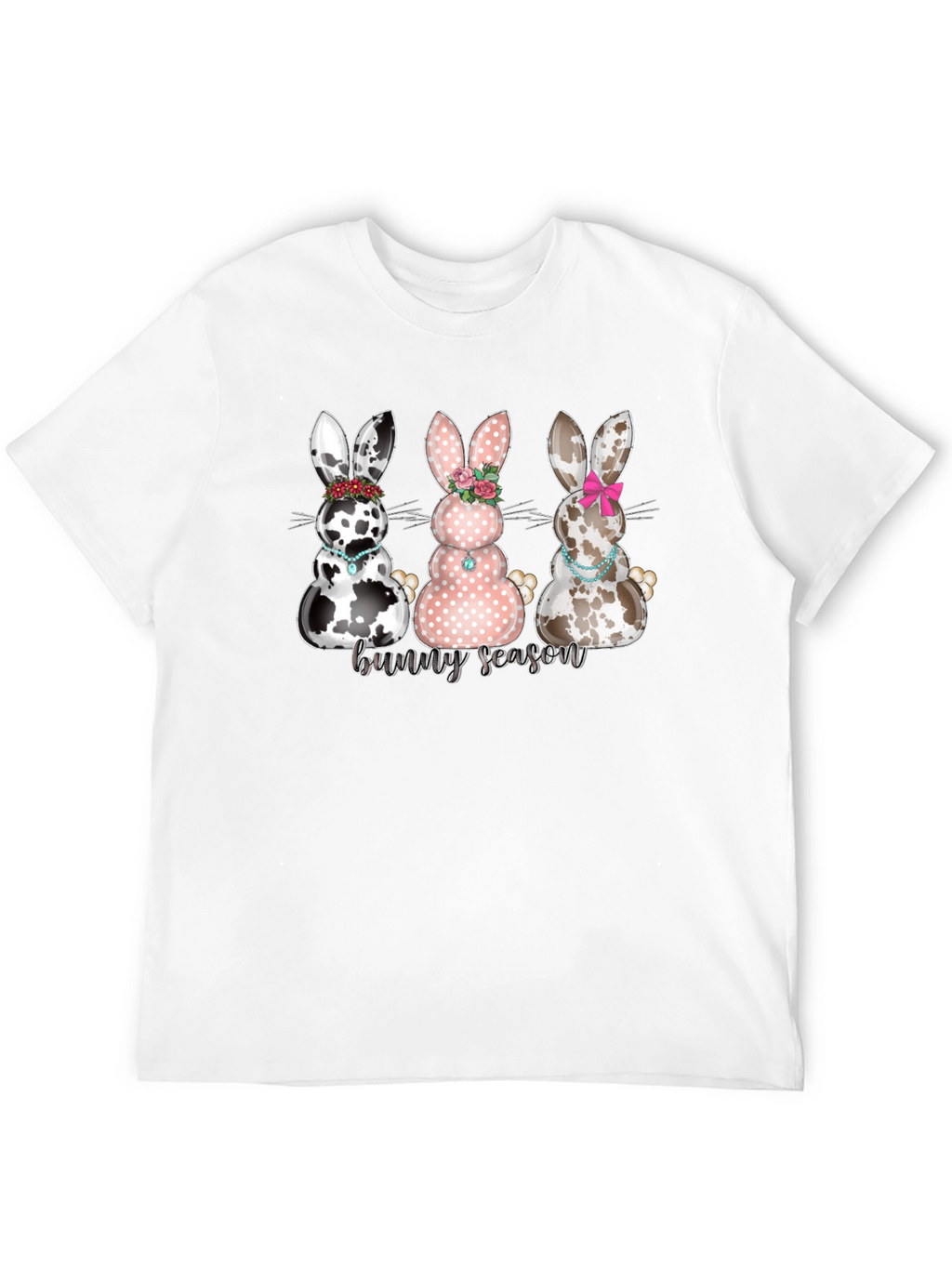 Bunny Season Graphic T-Shirt - Cute Easter Tee