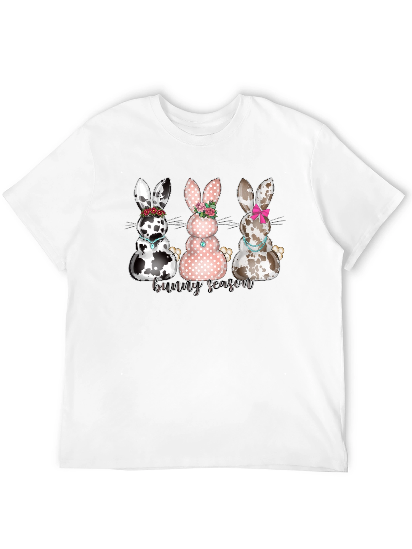 Bunny Season Graphic T-Shirt - Cute Easter Tee