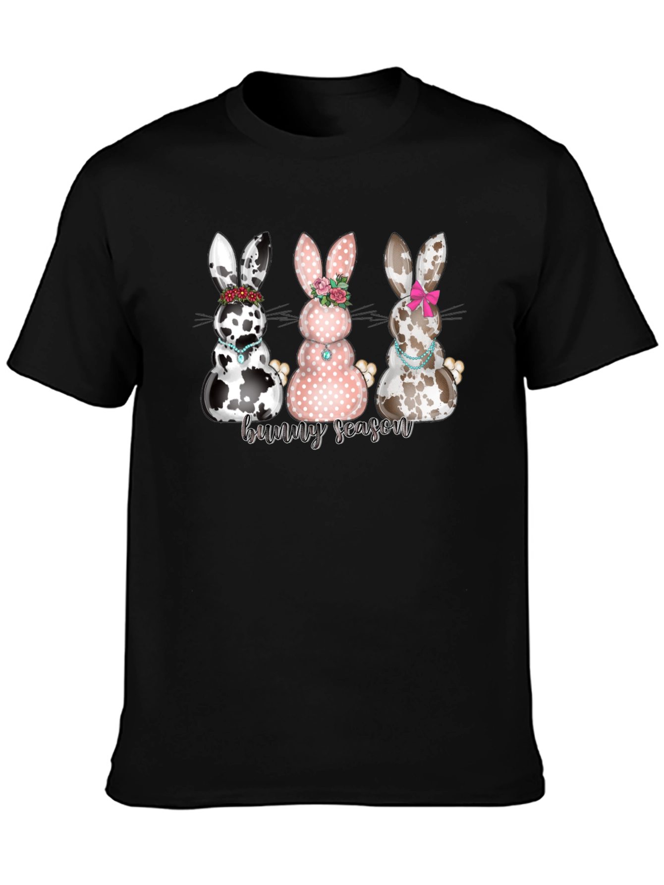 Bunny Season Graphic T-Shirt - Cute Easter Tee