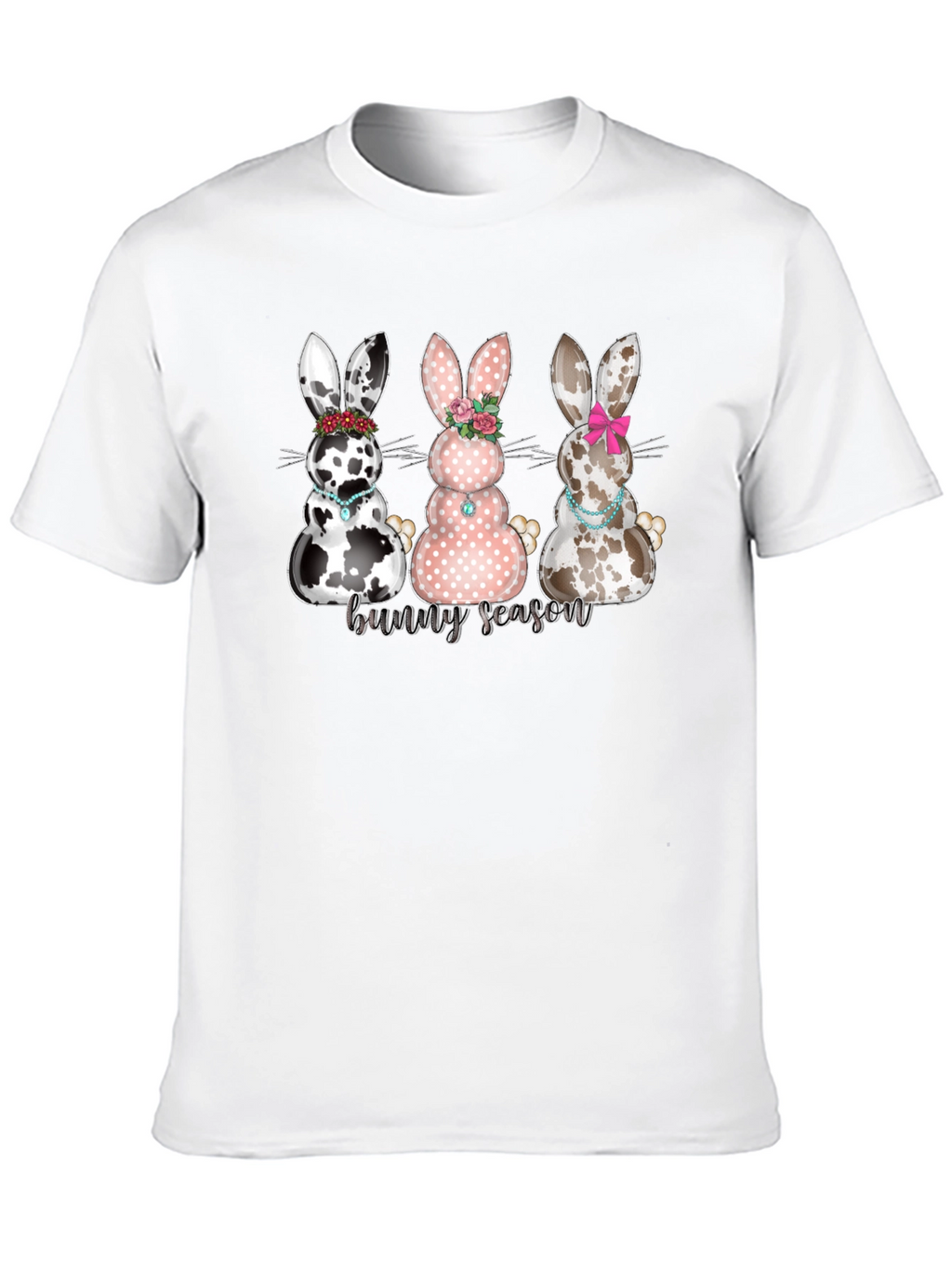 Bunny Season Graphic T-Shirt - Cute Easter Tee