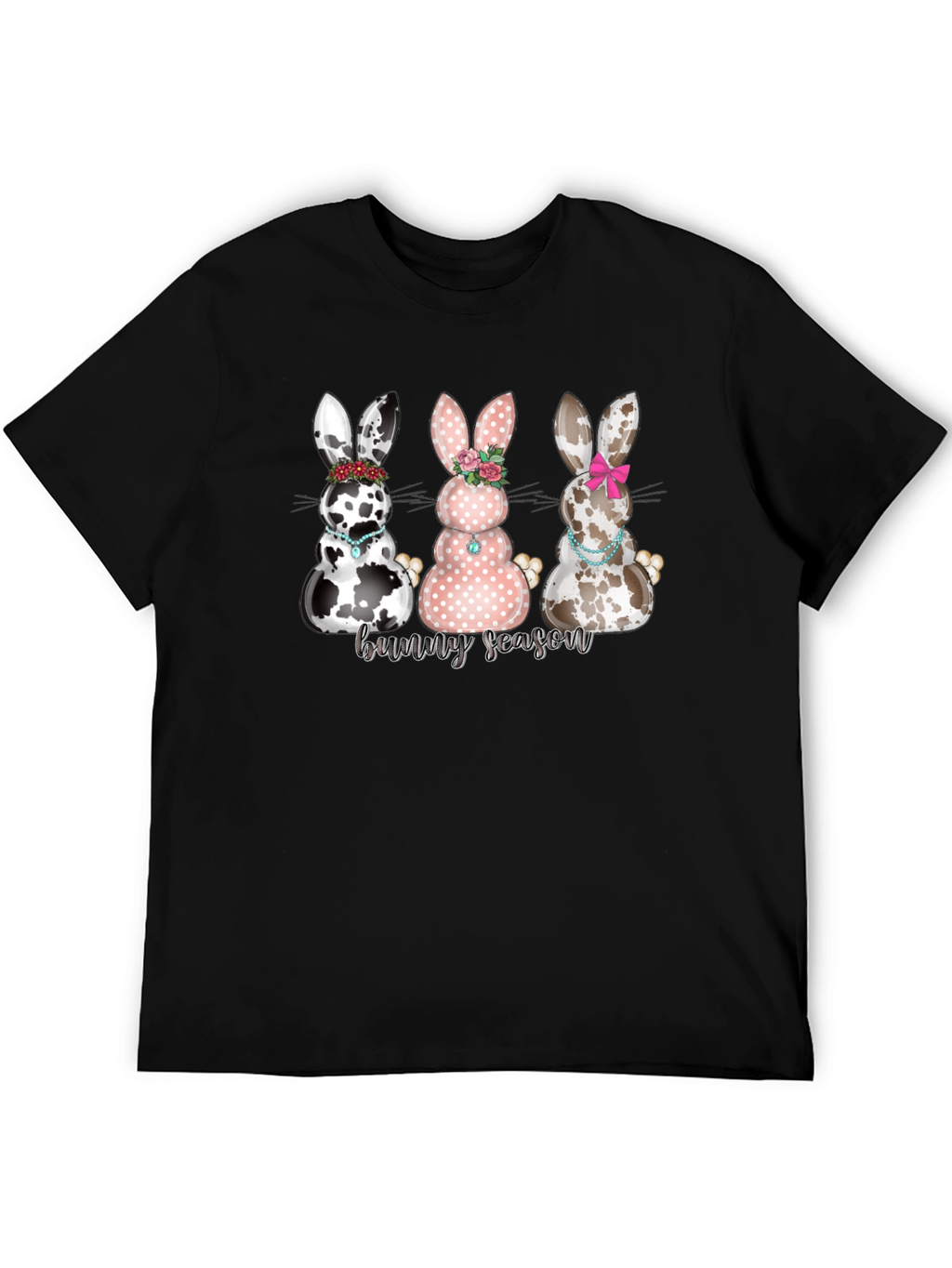 Bunny Season Graphic T-Shirt - Cute Easter Tee
