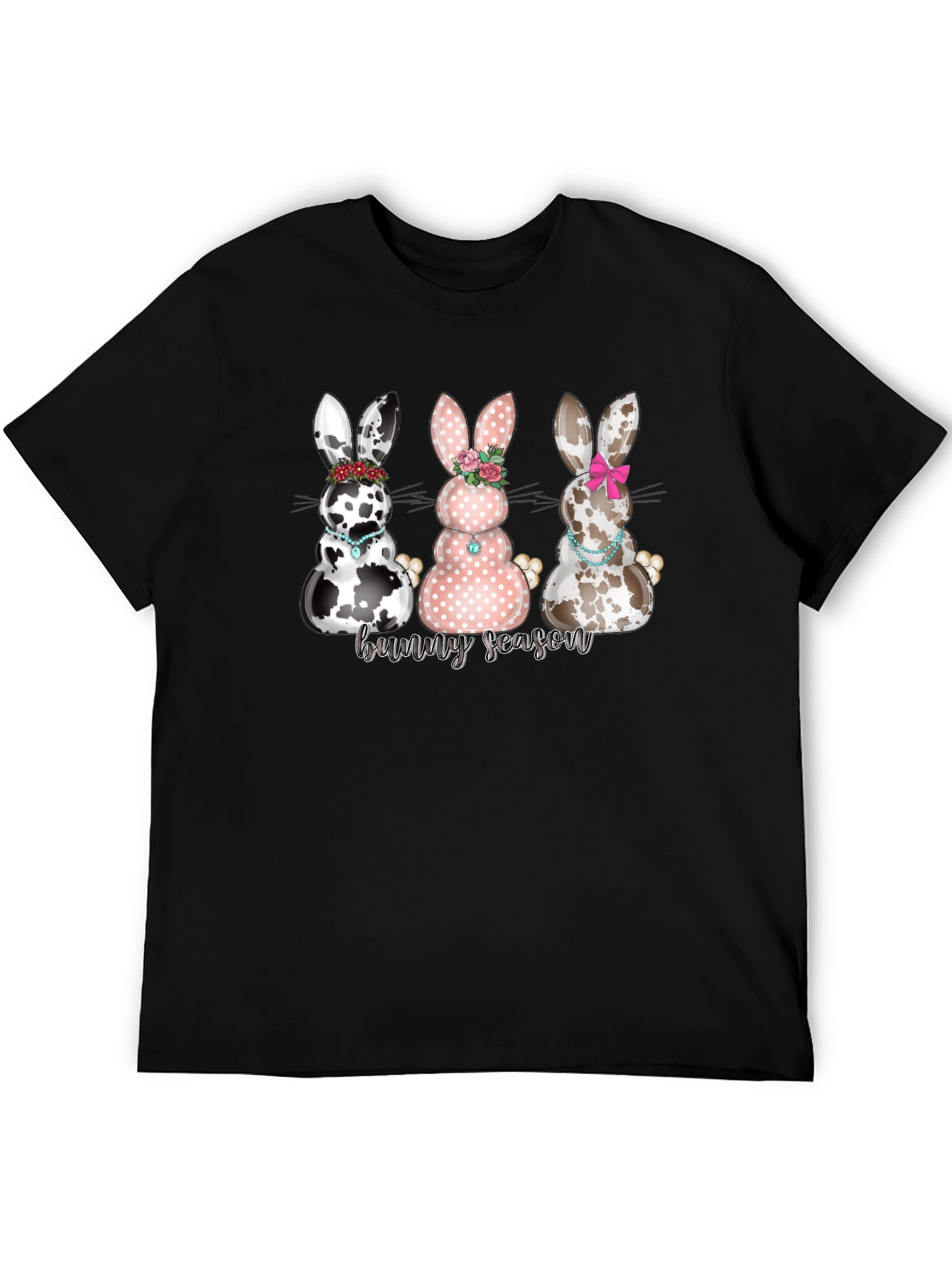Bunny Season Graphic T-Shirt - Cute Easter Tee
