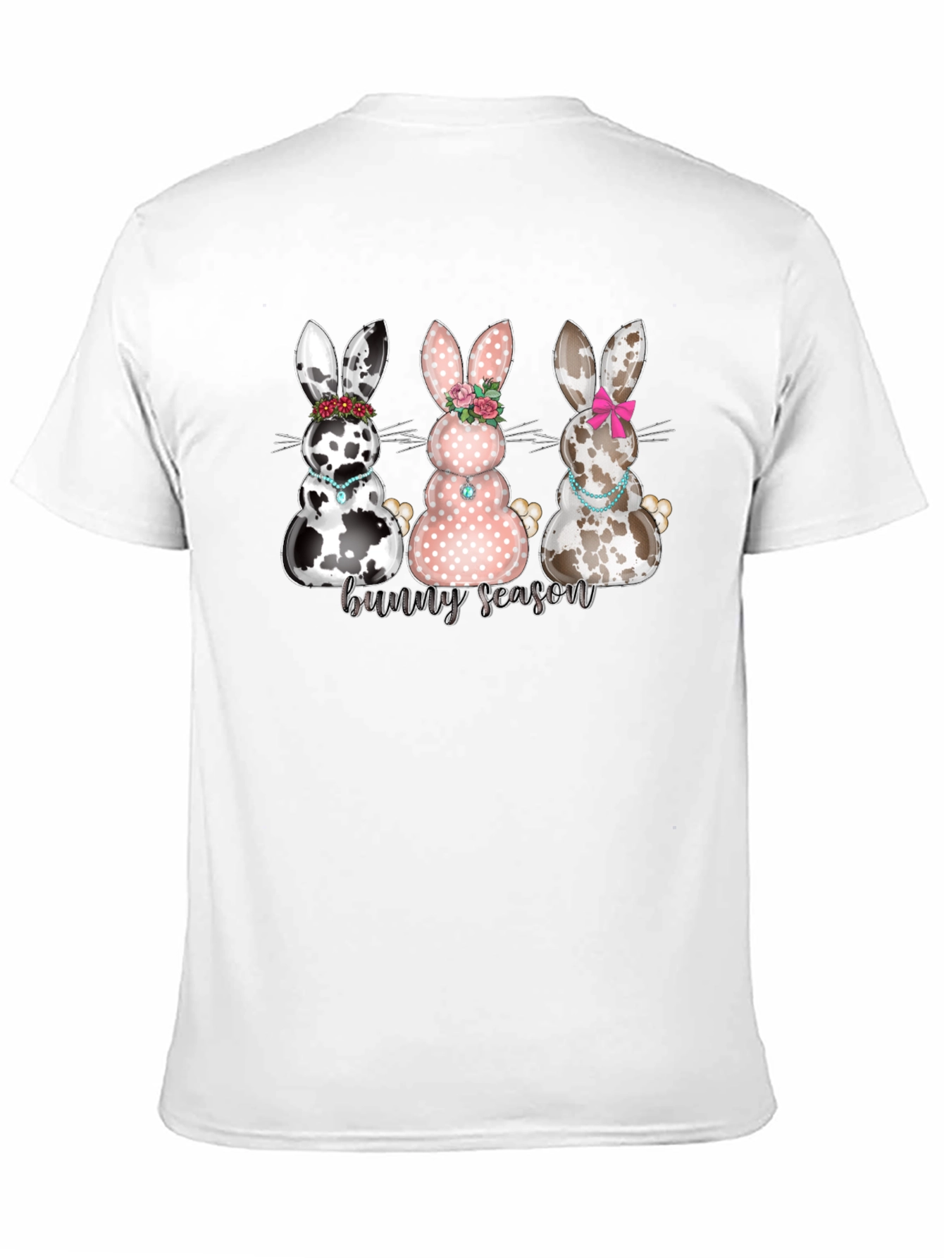 Bunny Season Graphic T-Shirt - Cute Easter Tee