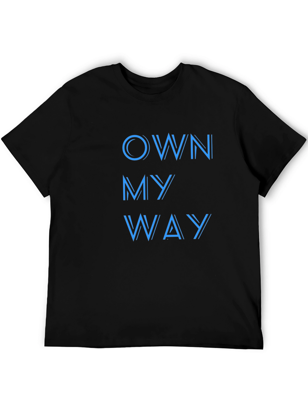 Own My Way Graphic Print Black T-Shirt