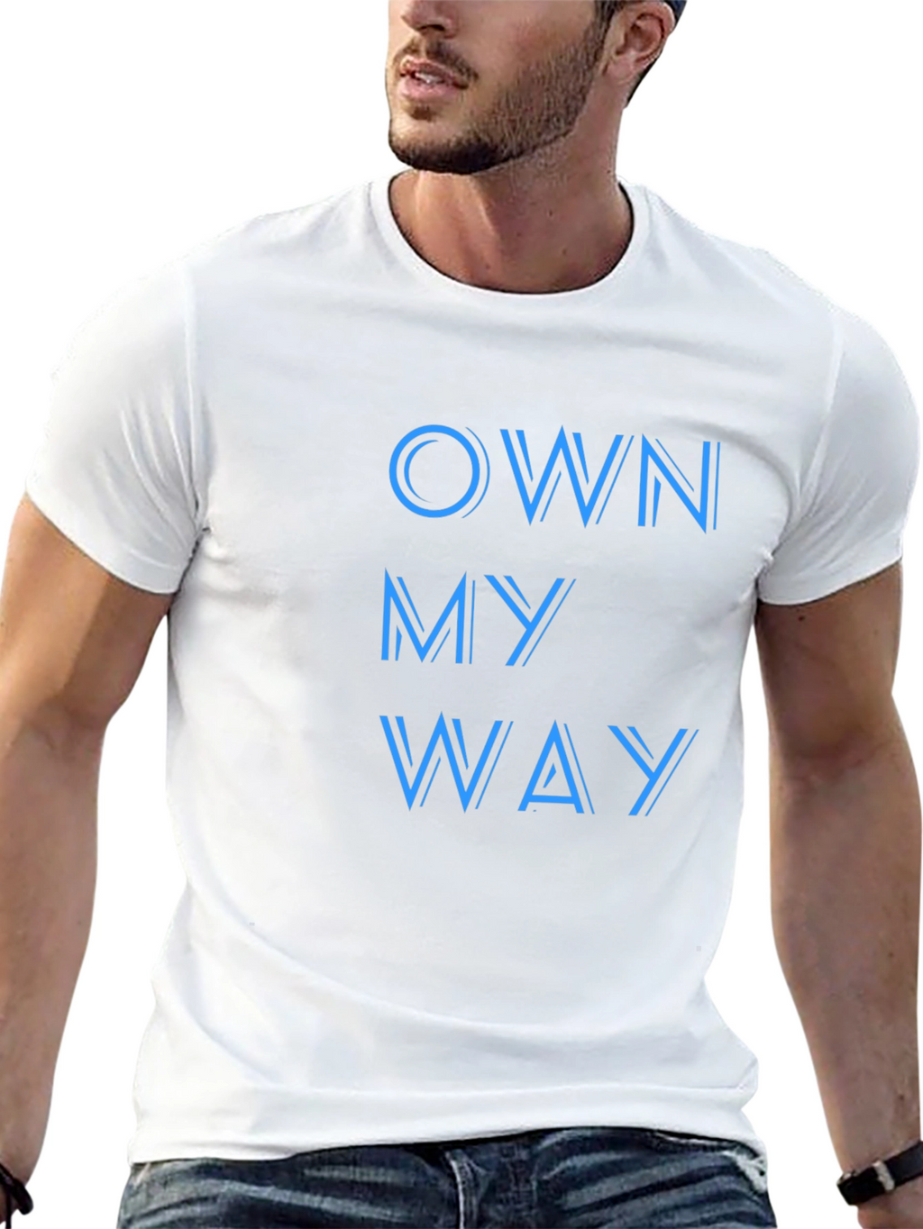 Own My Way Graphic Print Black T-Shirt