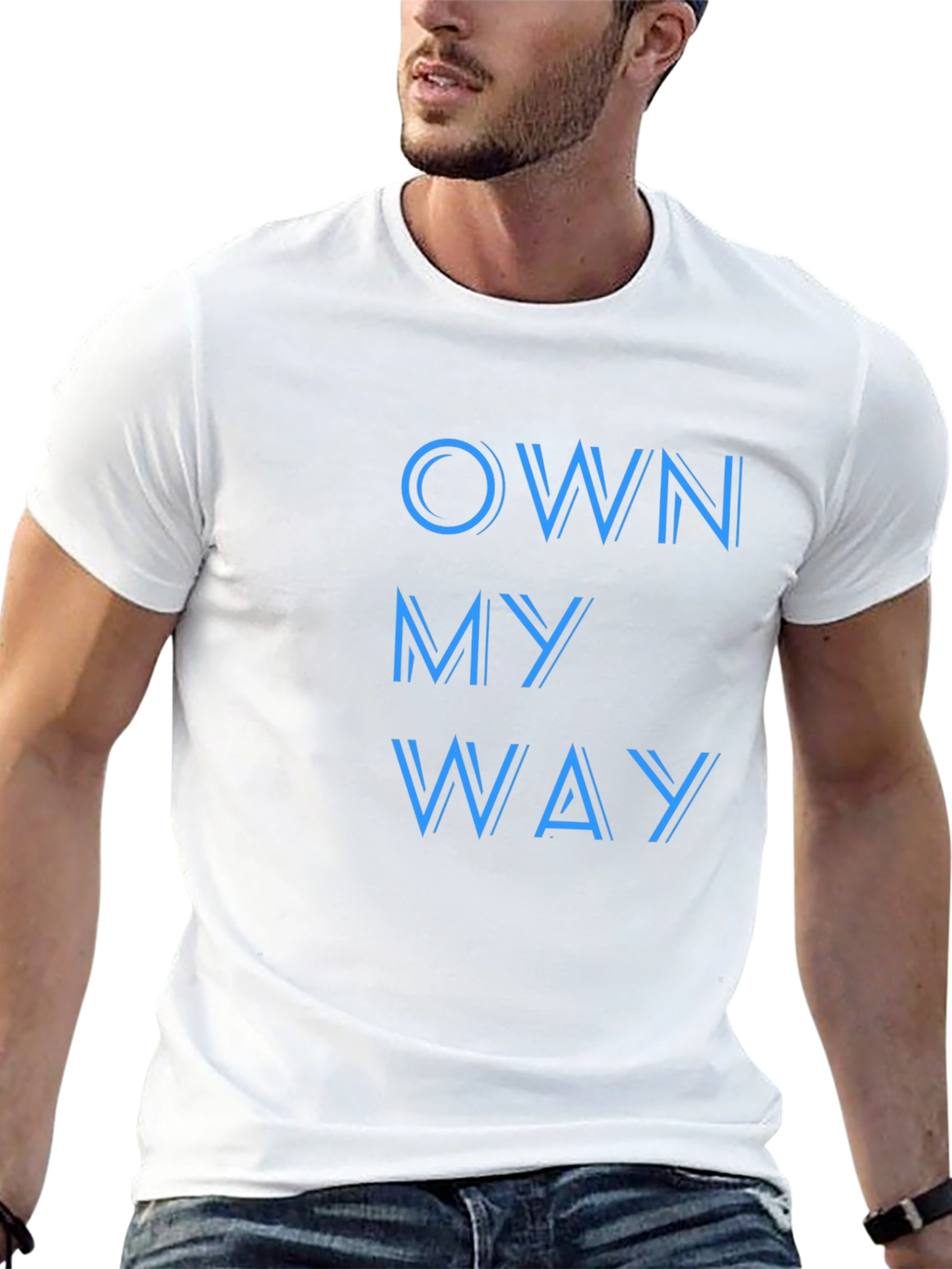 Own My Way Graphic Print Black T-Shirt