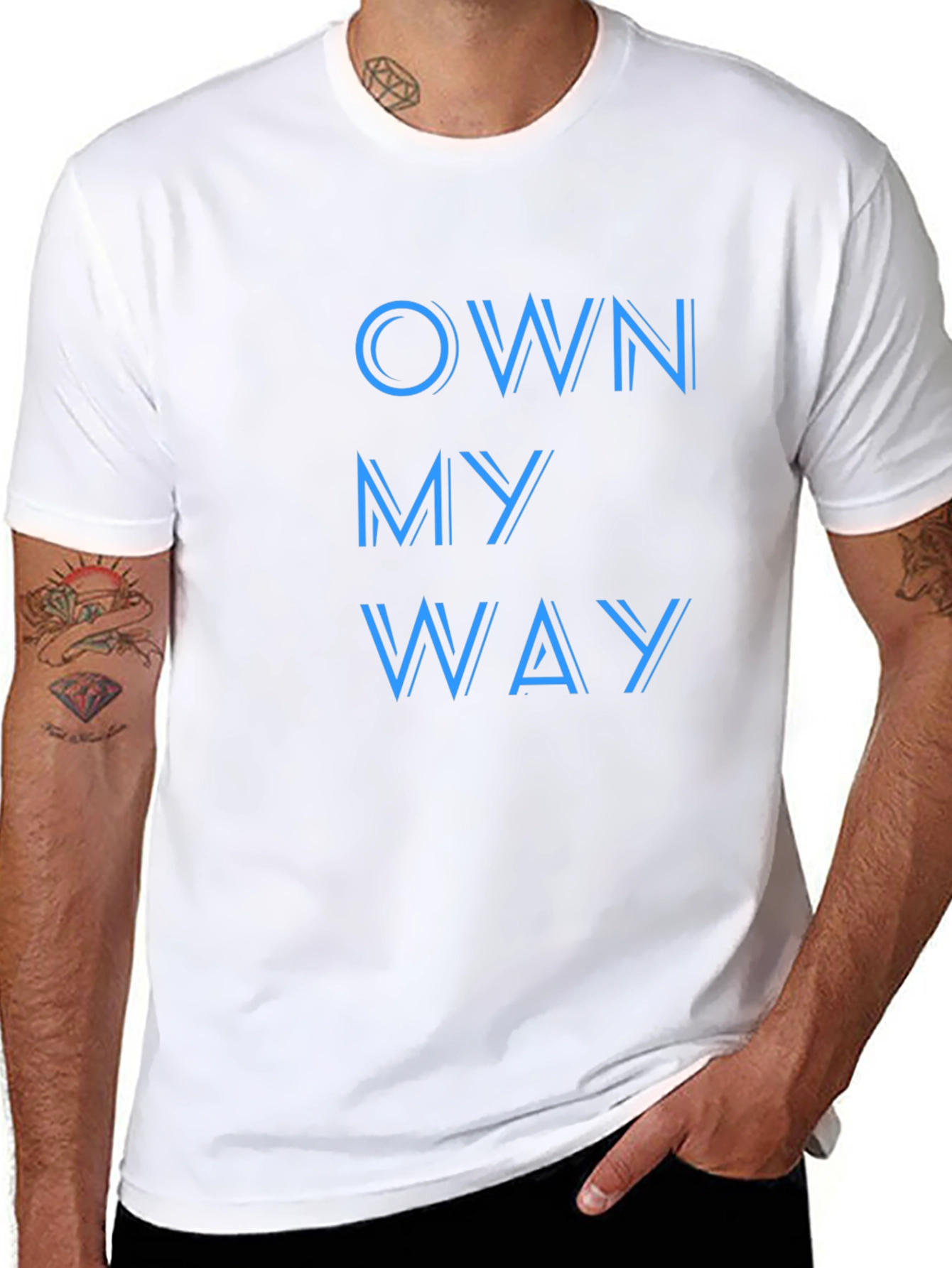 Own My Way Graphic Print Black T-Shirt