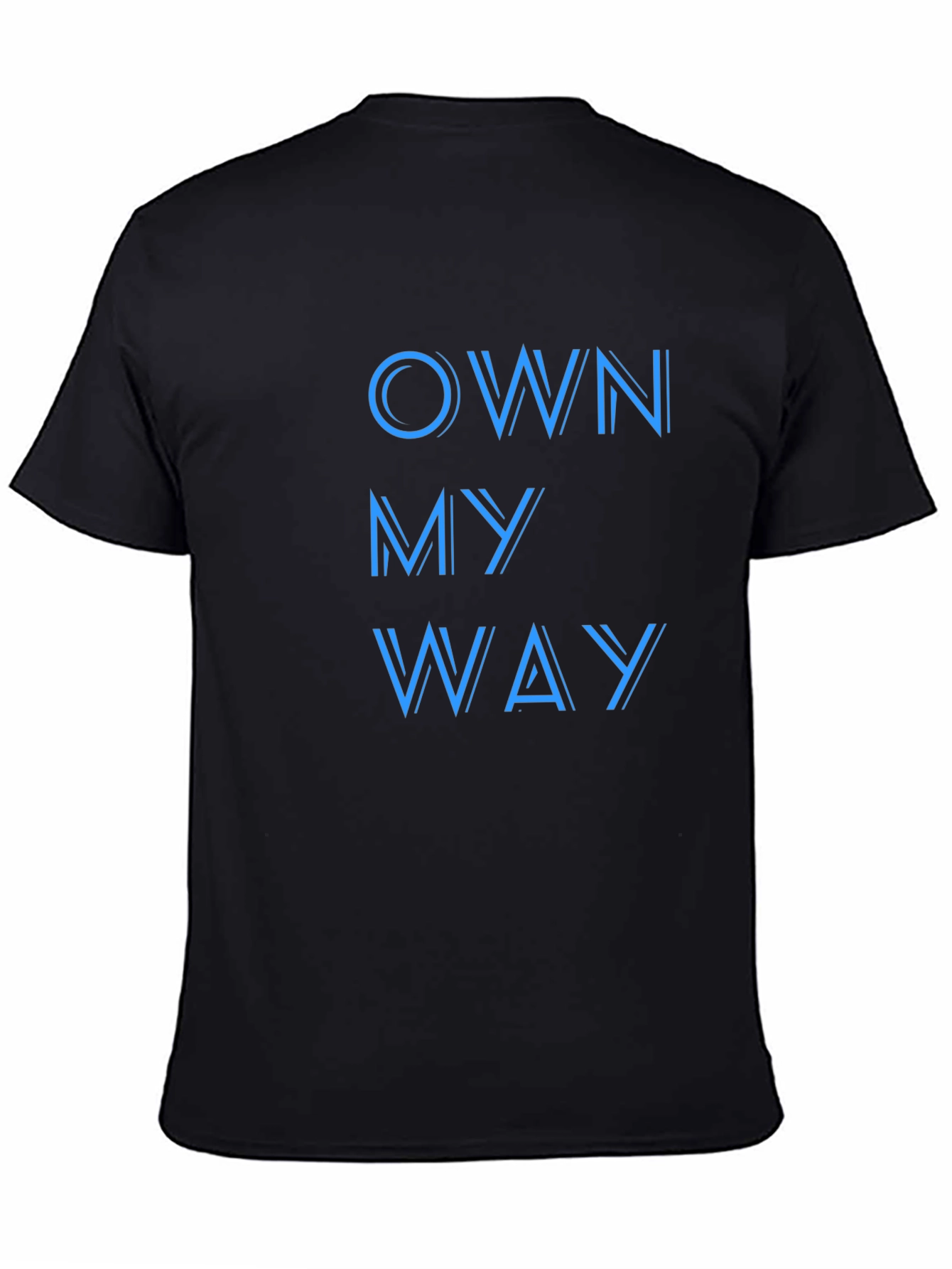 Own My Way Graphic Print Black T-Shirt