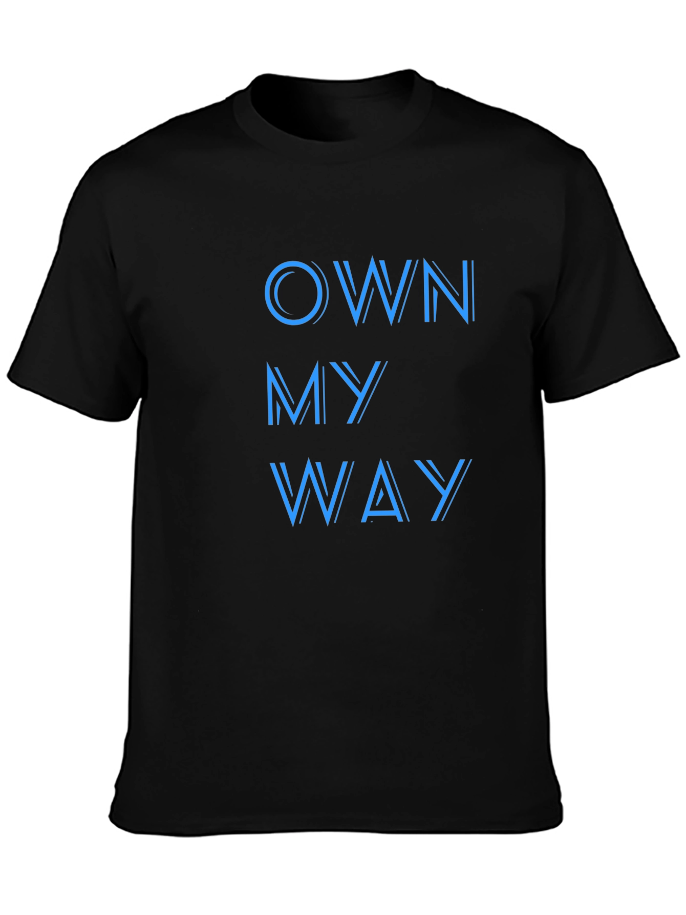 Own My Way Graphic Print Black T-Shirt