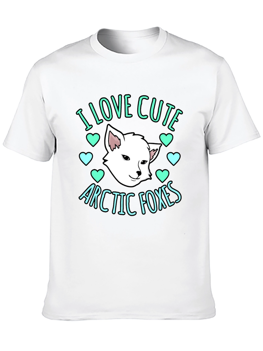 Cute Arctic Foxes Graphic T-Shirt