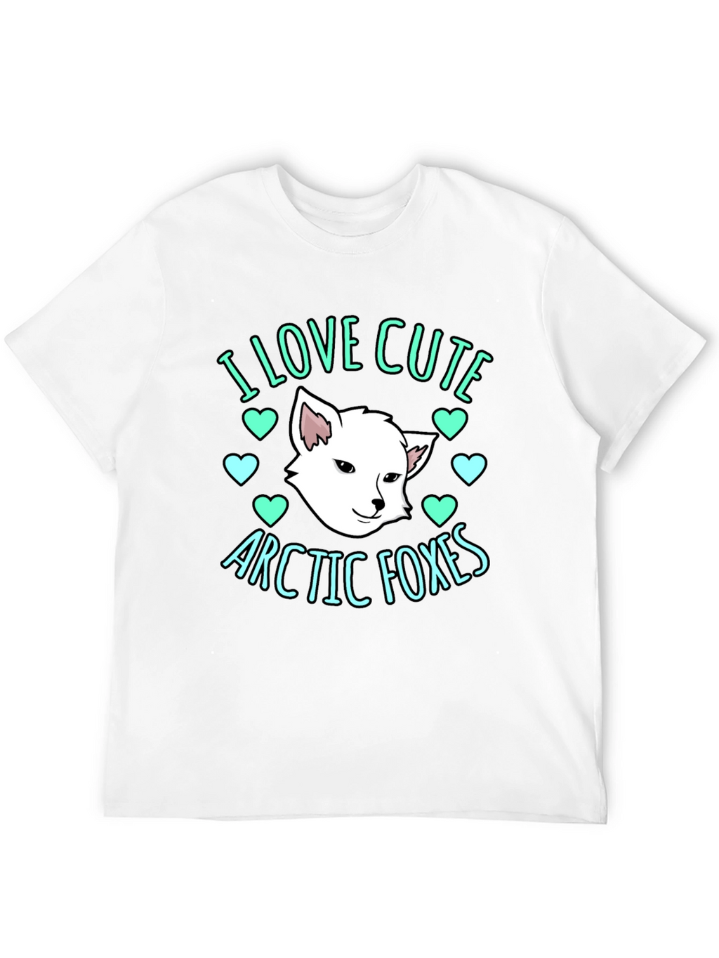 Cute Arctic Foxes Graphic T-Shirt