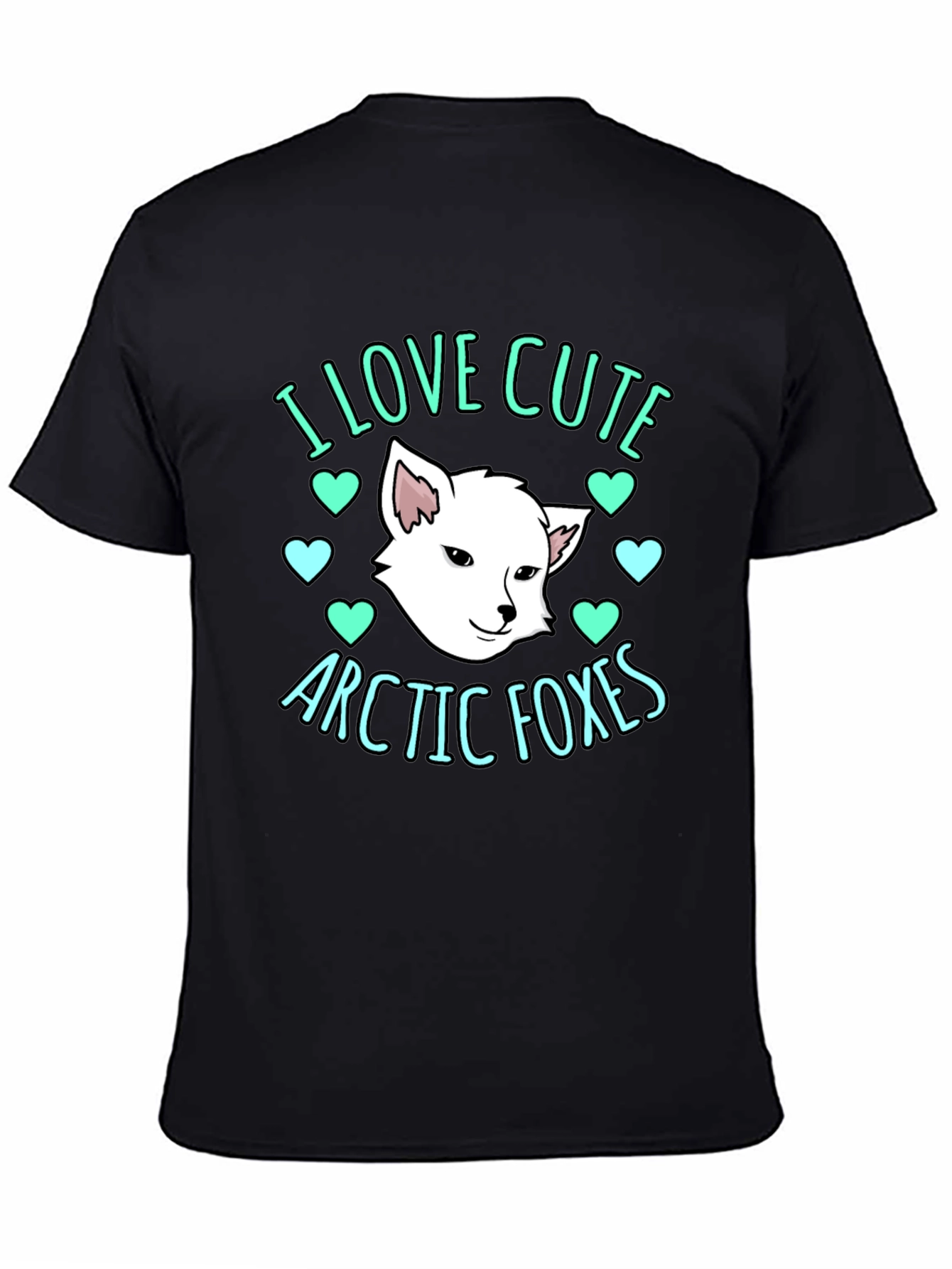 Cute Arctic Foxes Graphic T-Shirt