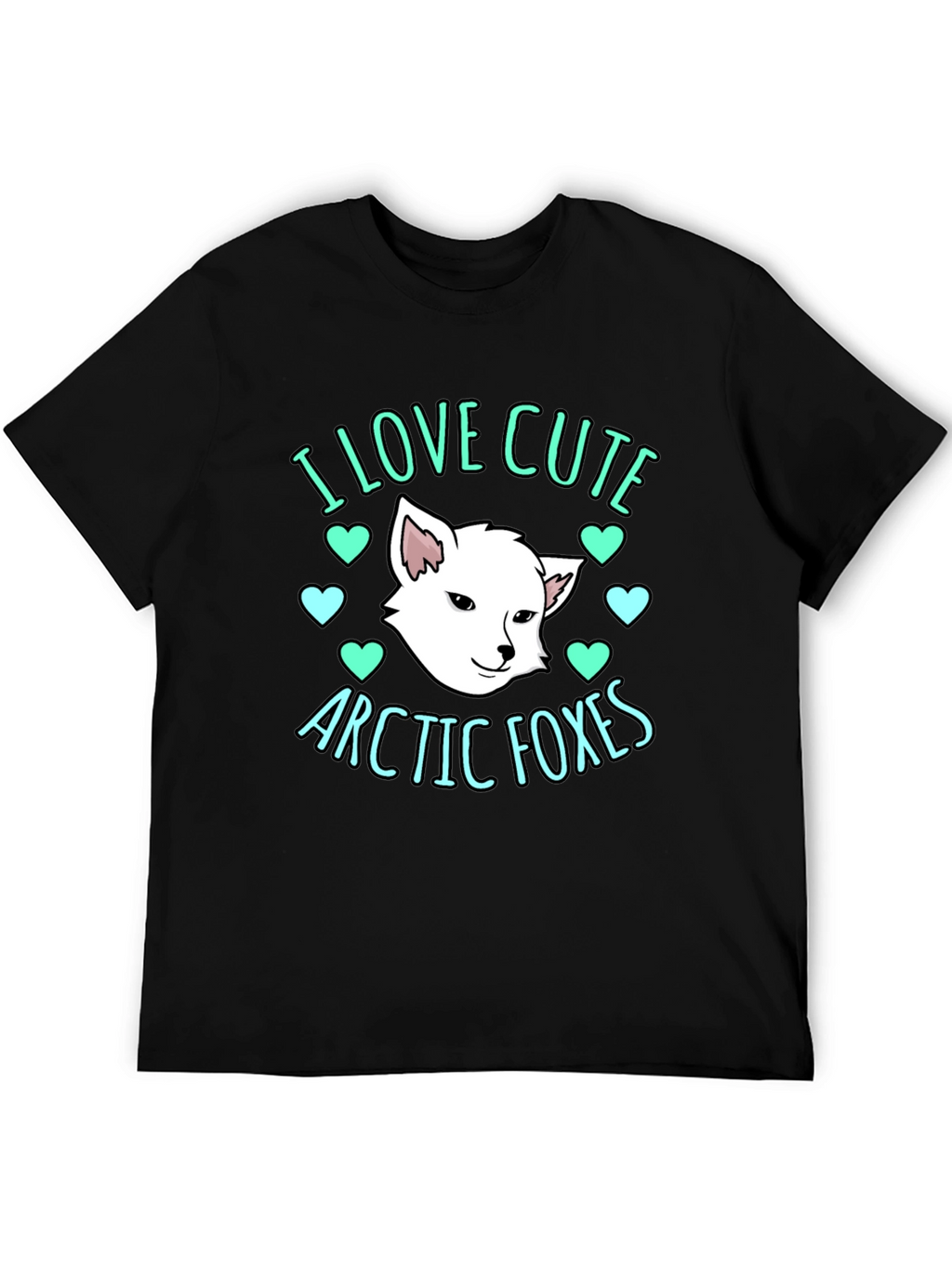 Cute Arctic Foxes Graphic T-Shirt