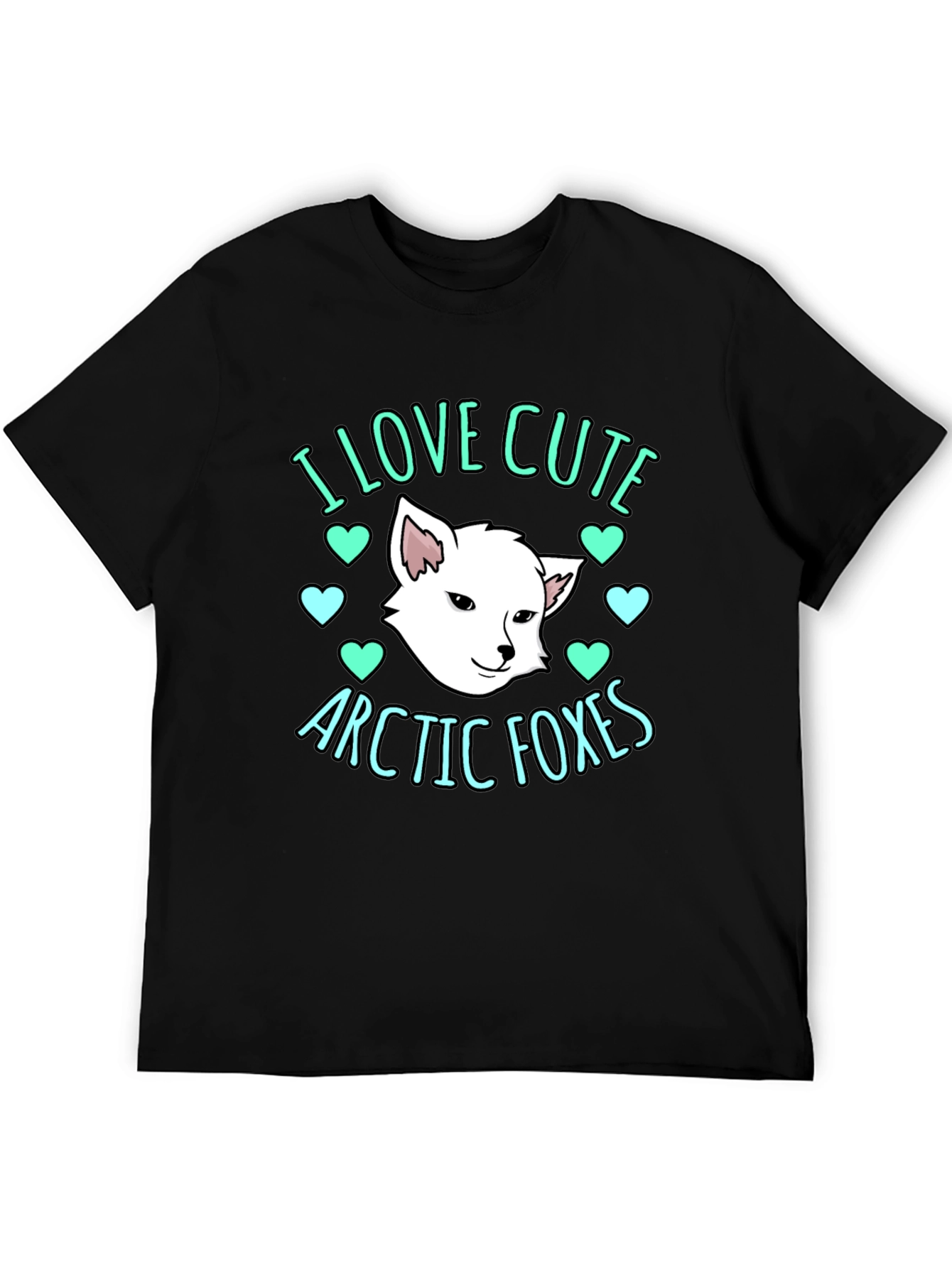 Cute Arctic Foxes Graphic T-Shirt