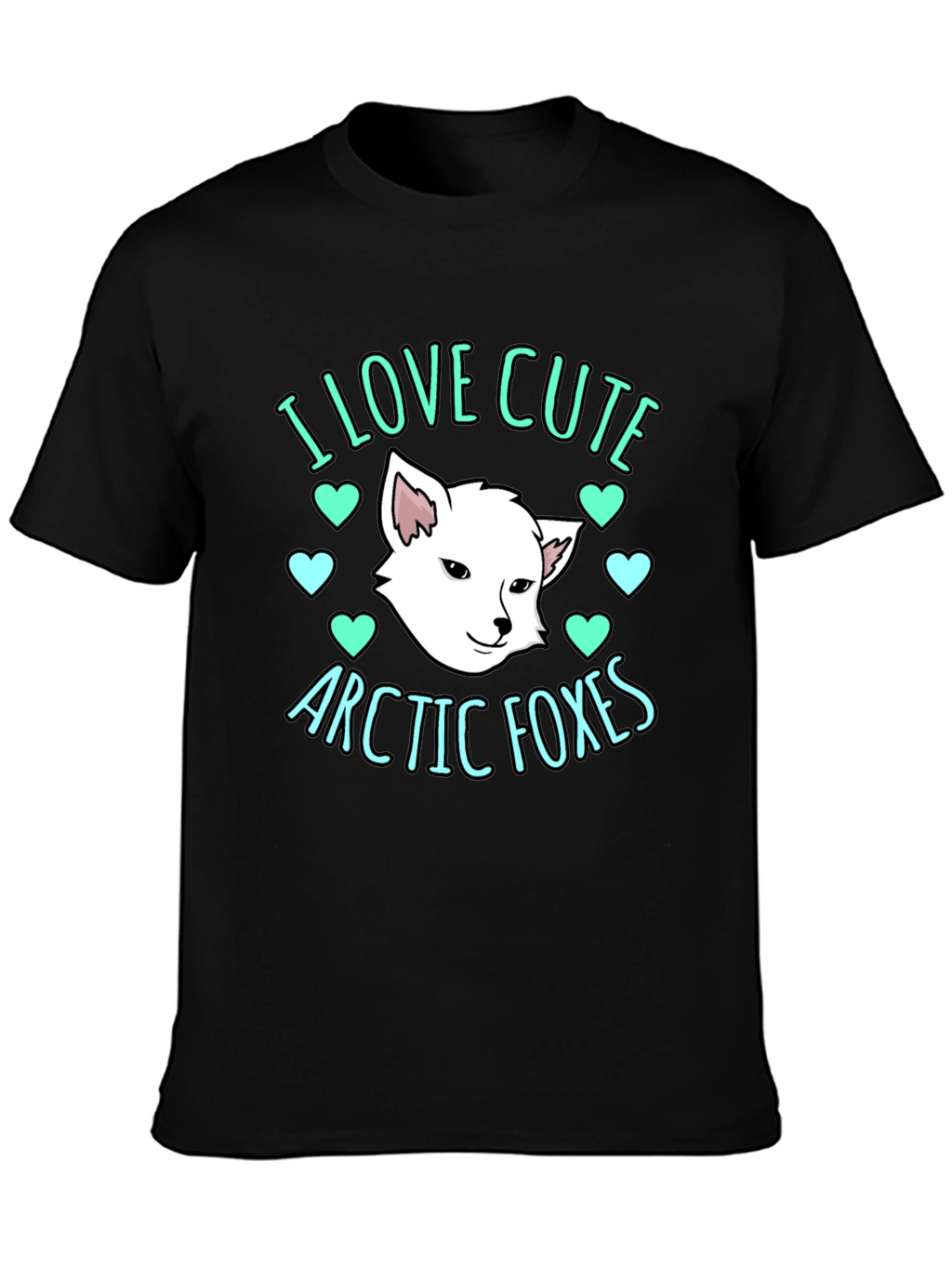 Cute Arctic Foxes Graphic T-Shirt